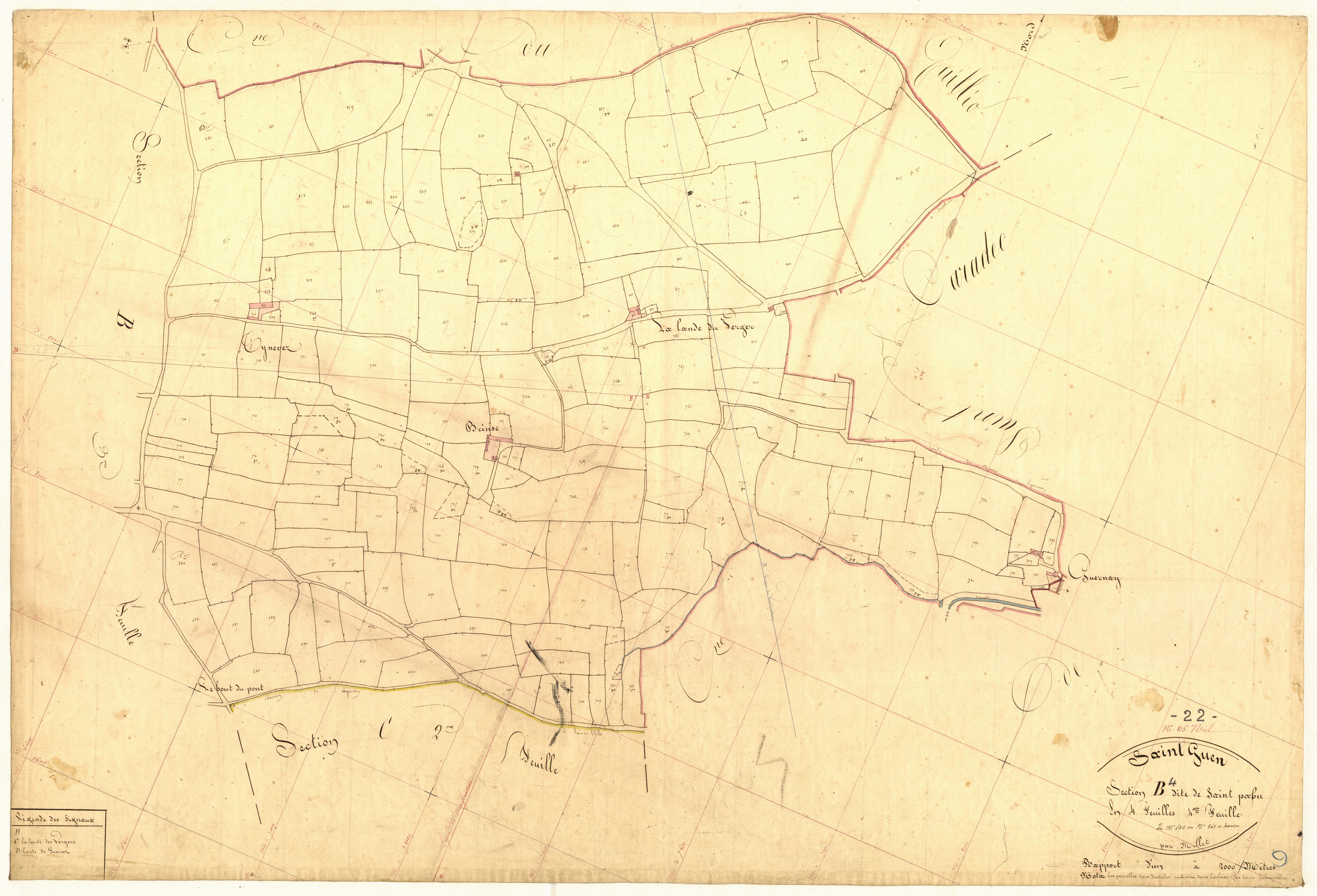 Saint-Guen - Section B, 4e feuille
