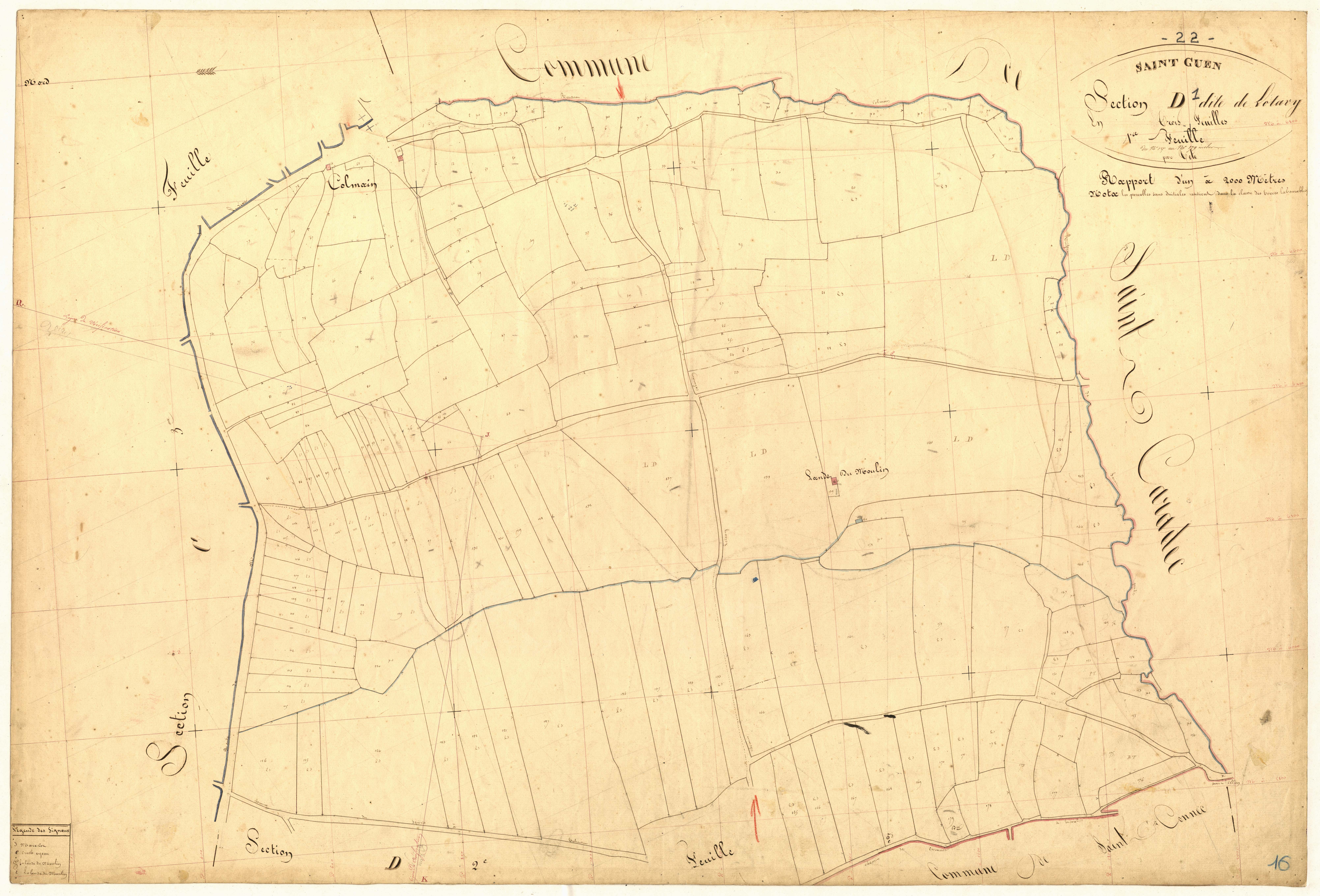 Saint-Guen - Section D, 1re feuille