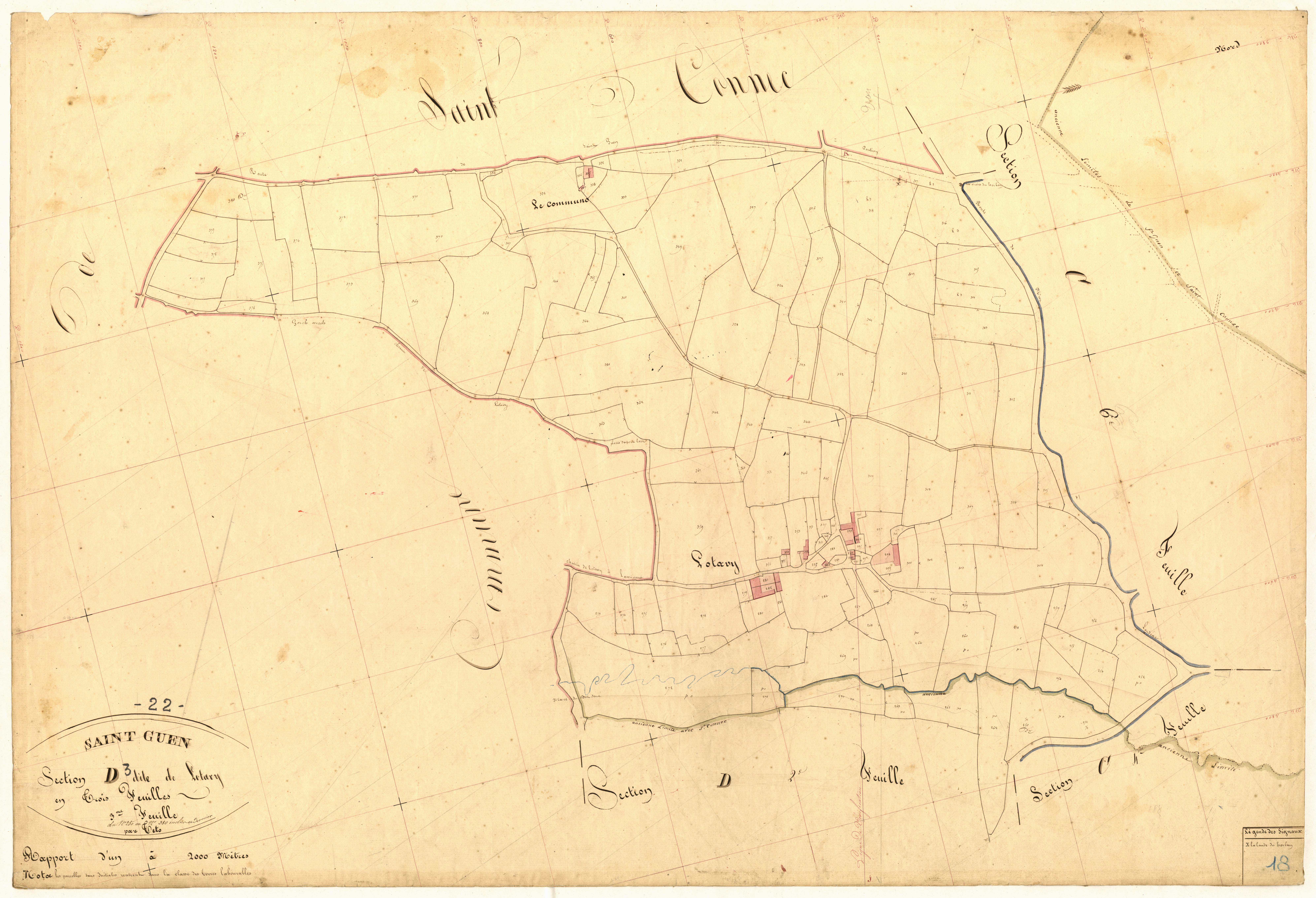 Saint-Guen - Section D, 3e feuille