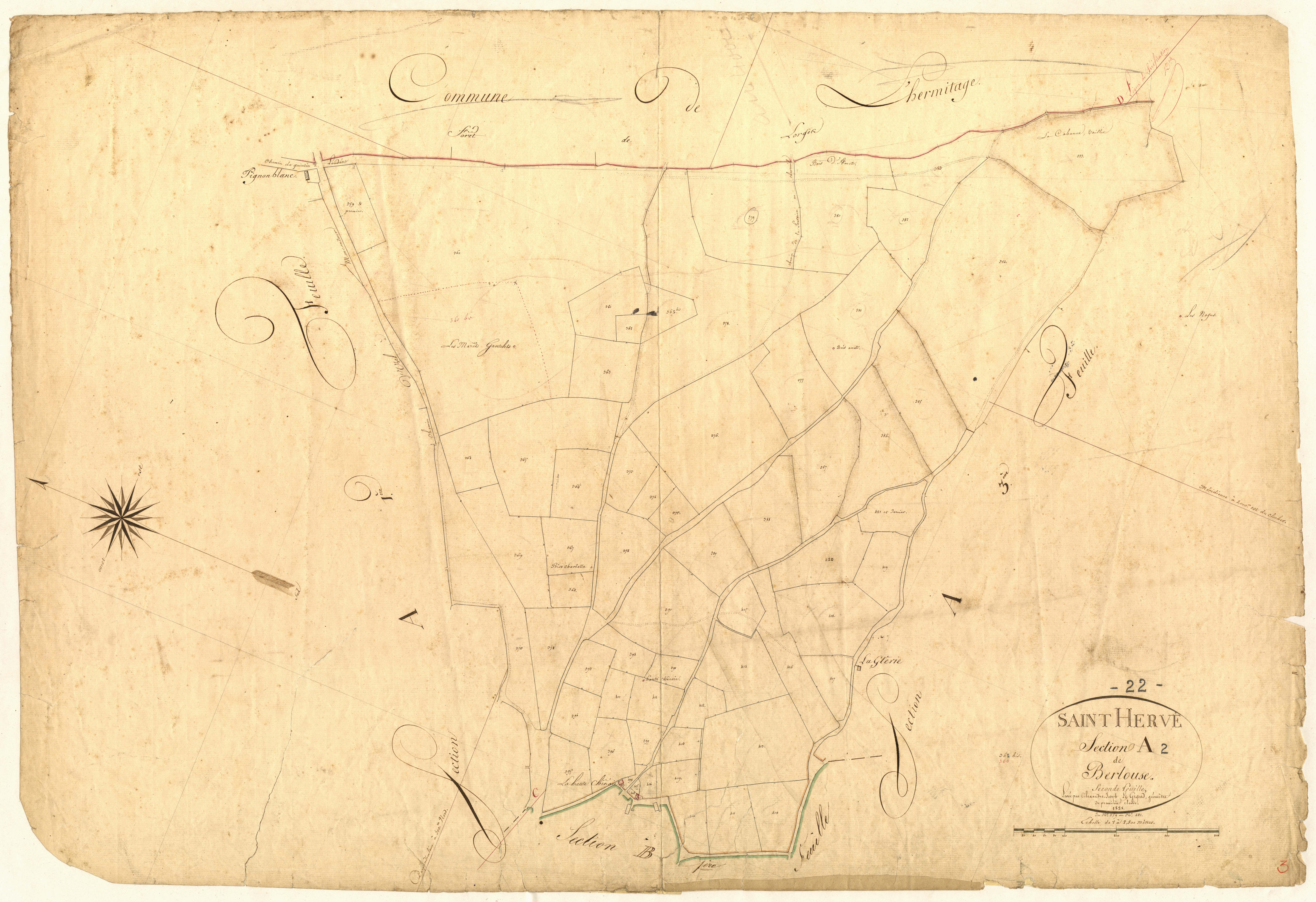 Saint-Hervé - Section A, 2e feuille