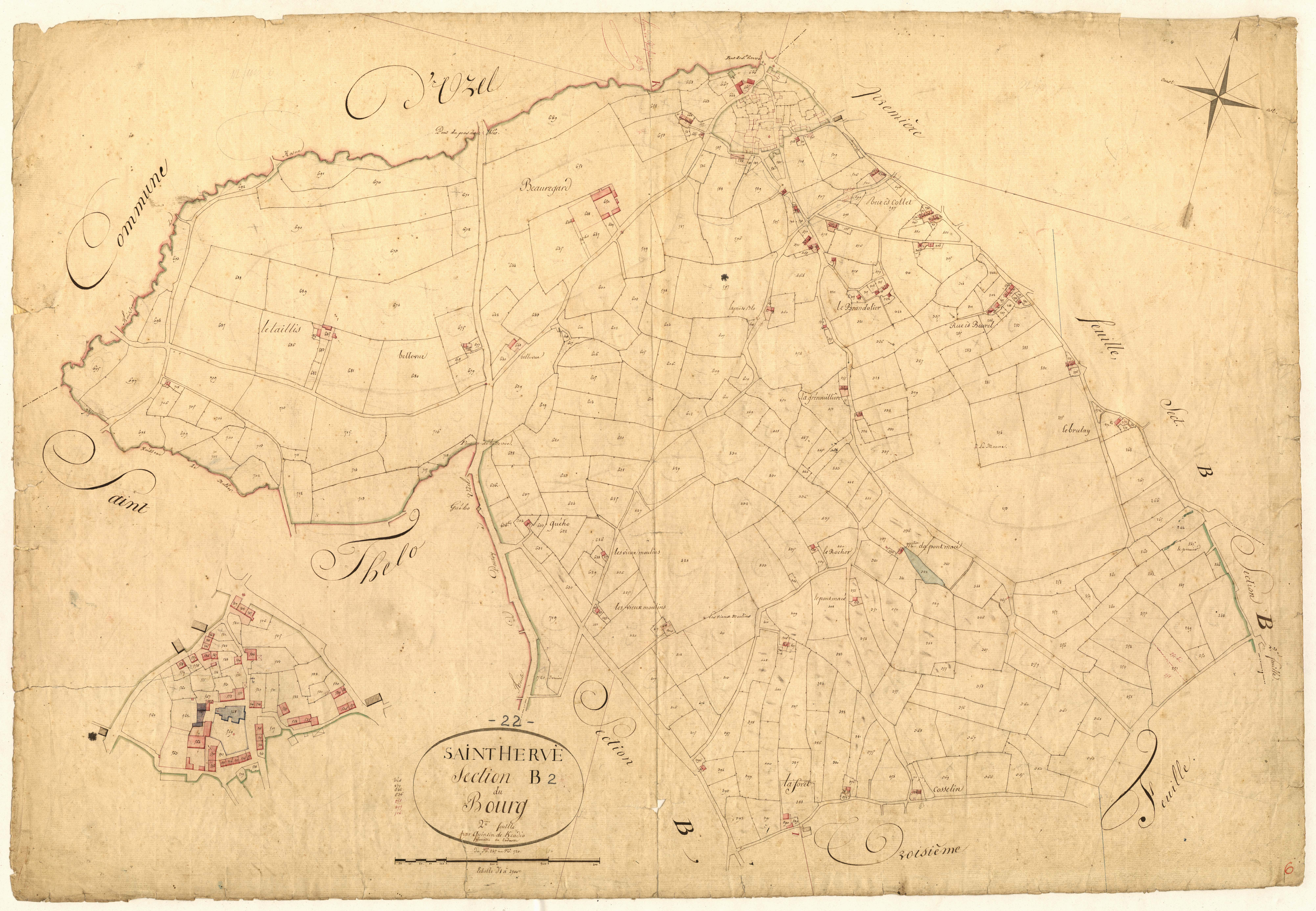 Saint-Hervé - Section B, 2e feuille