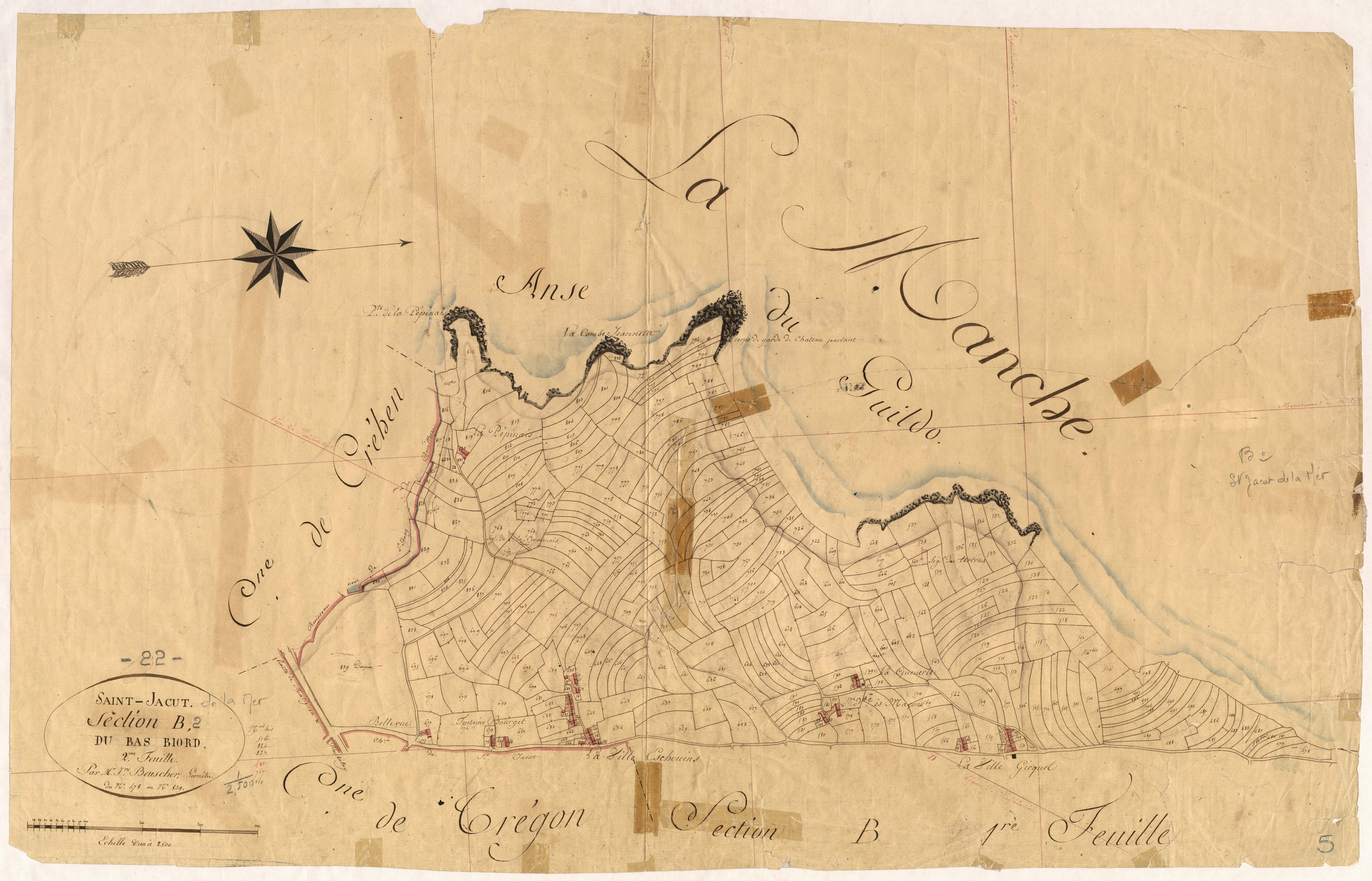 Saint-Jacut-de-la-Mer - Section B, 2e feuille