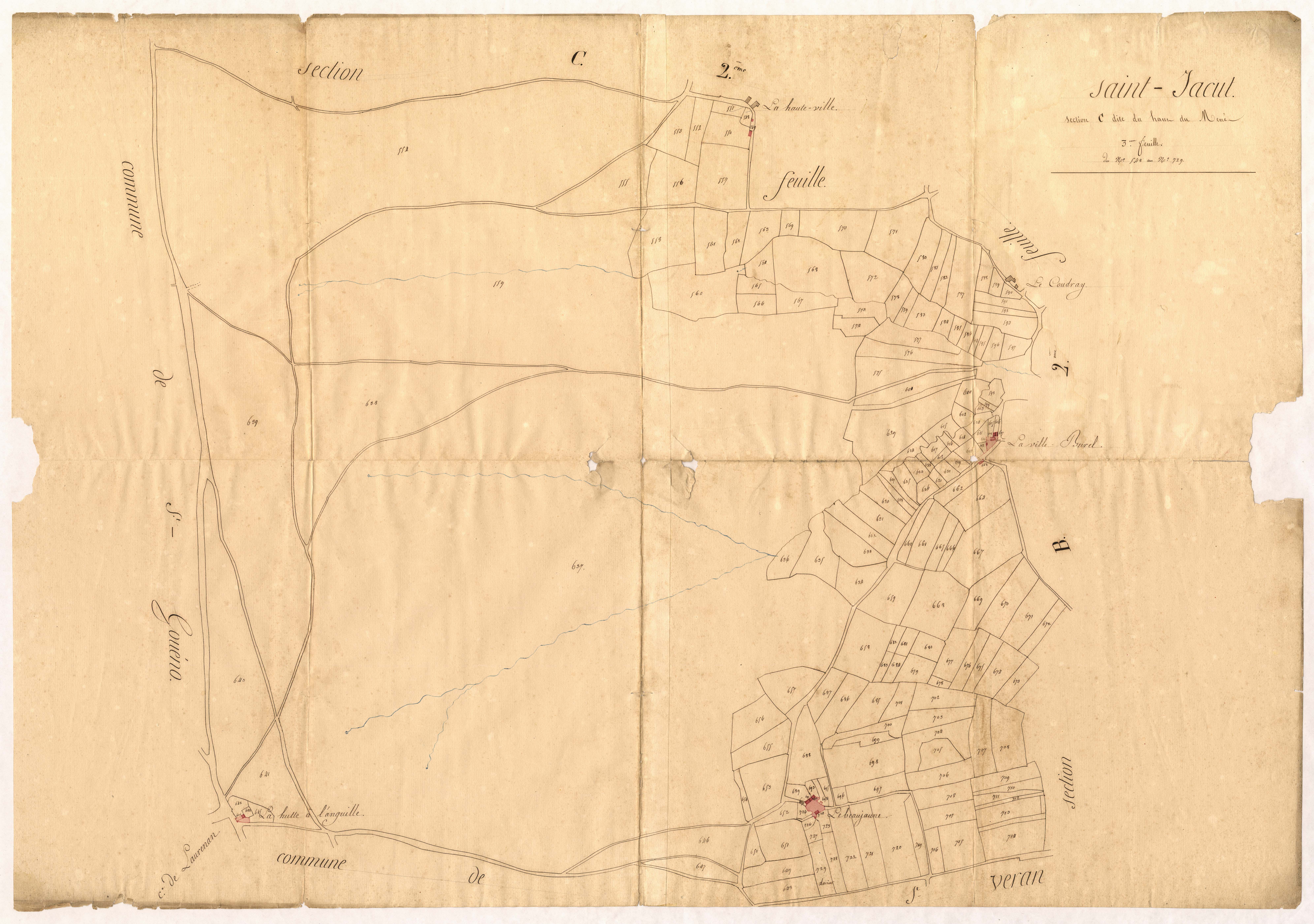 Saint-Jacut-du-Mené - Section C, 3e feuille