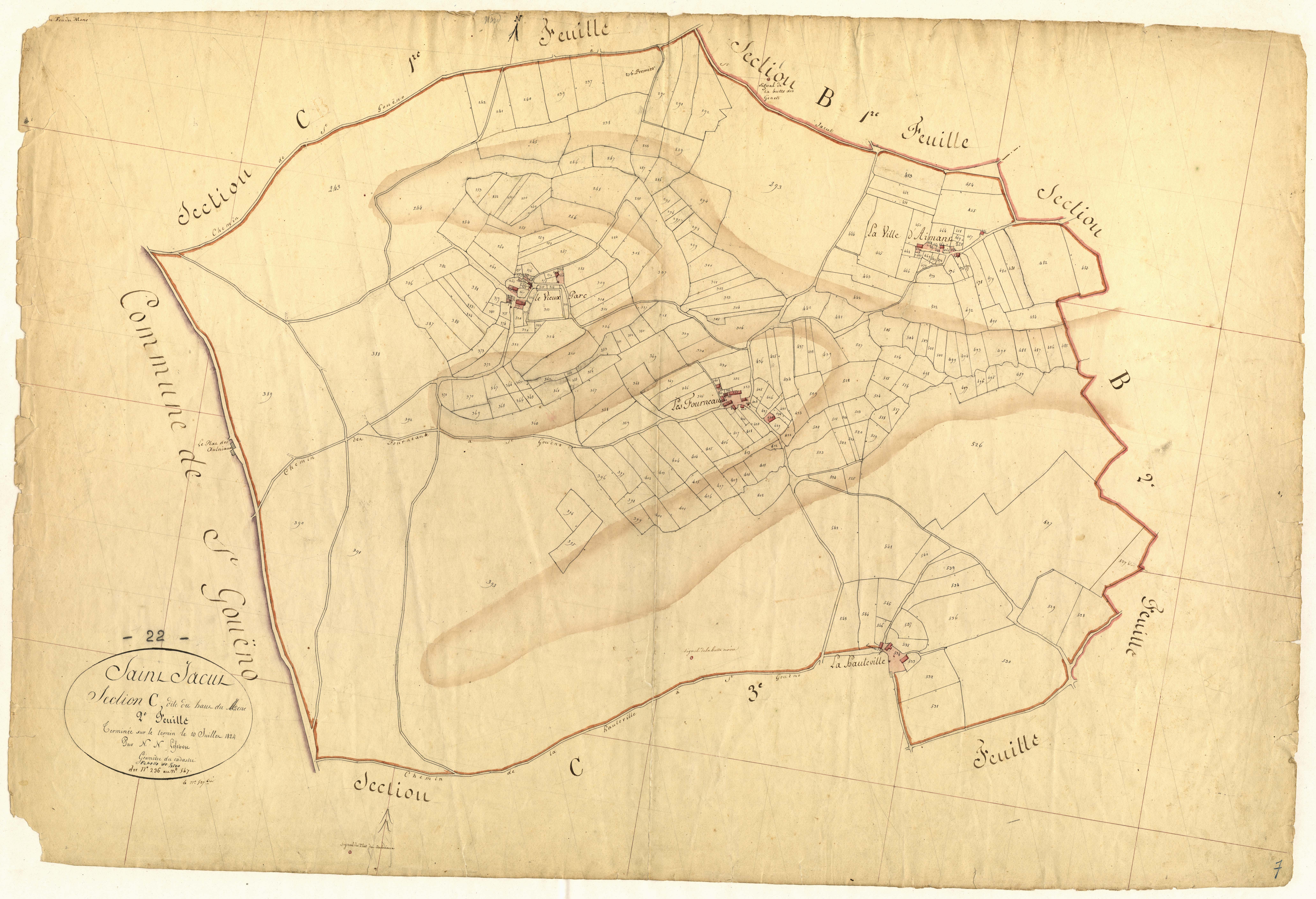 Saint-Jacut-du-Mené - Section C, 2e feuille