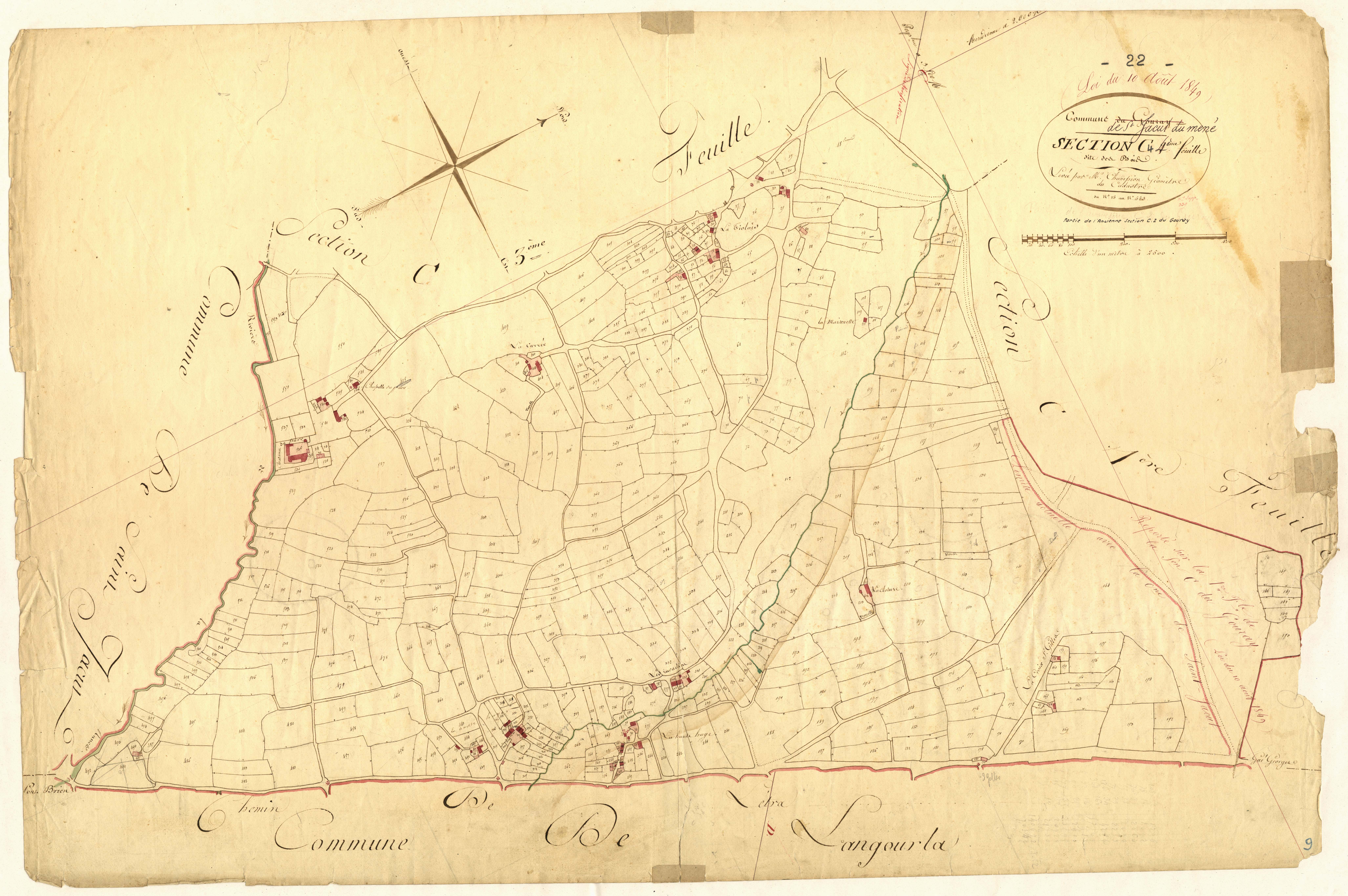 Saint-Jacut-du-Mené - Section C, 4e feuille