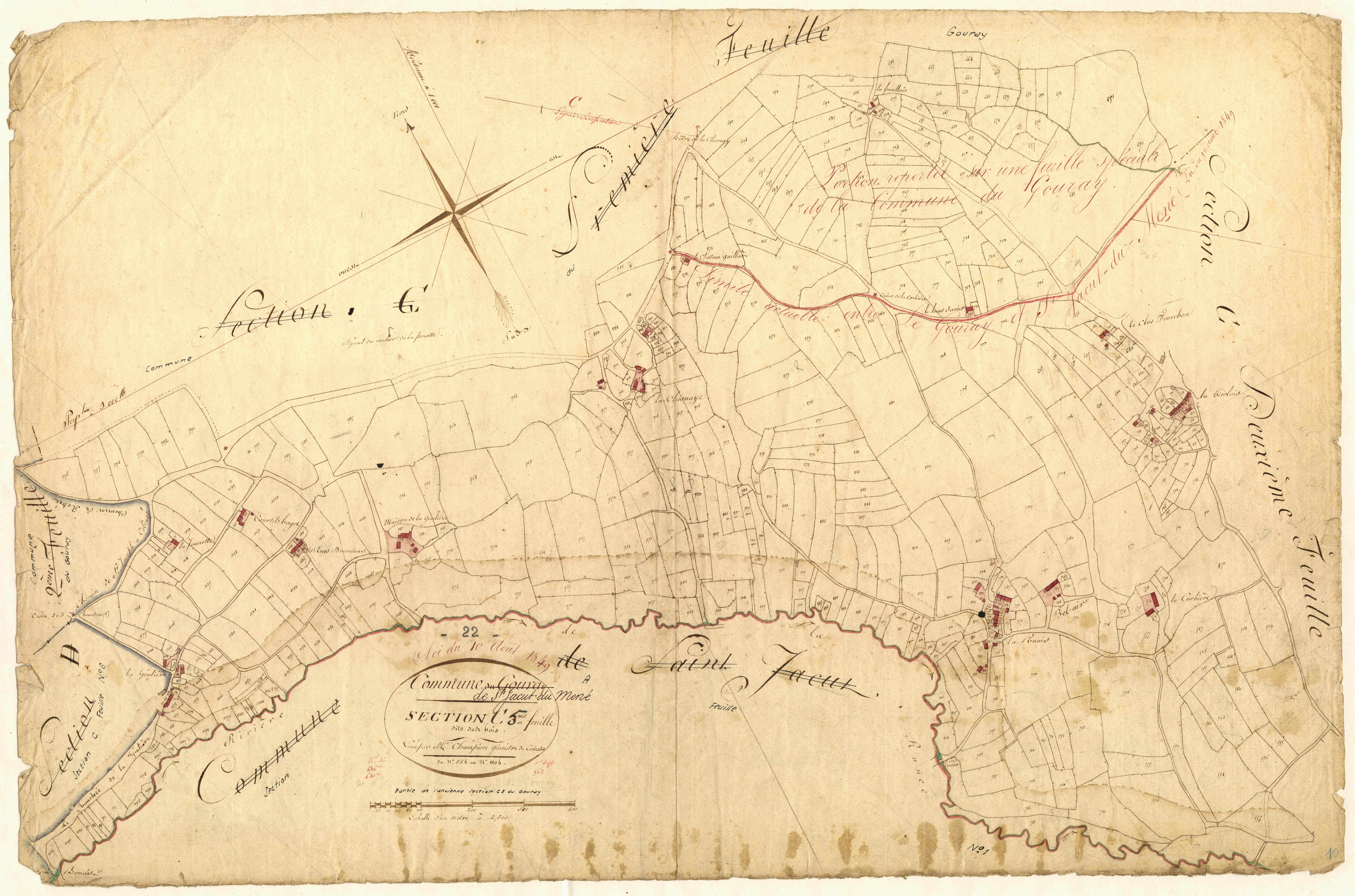Saint-Jacut-du-Mené - Section C, 5e feuille