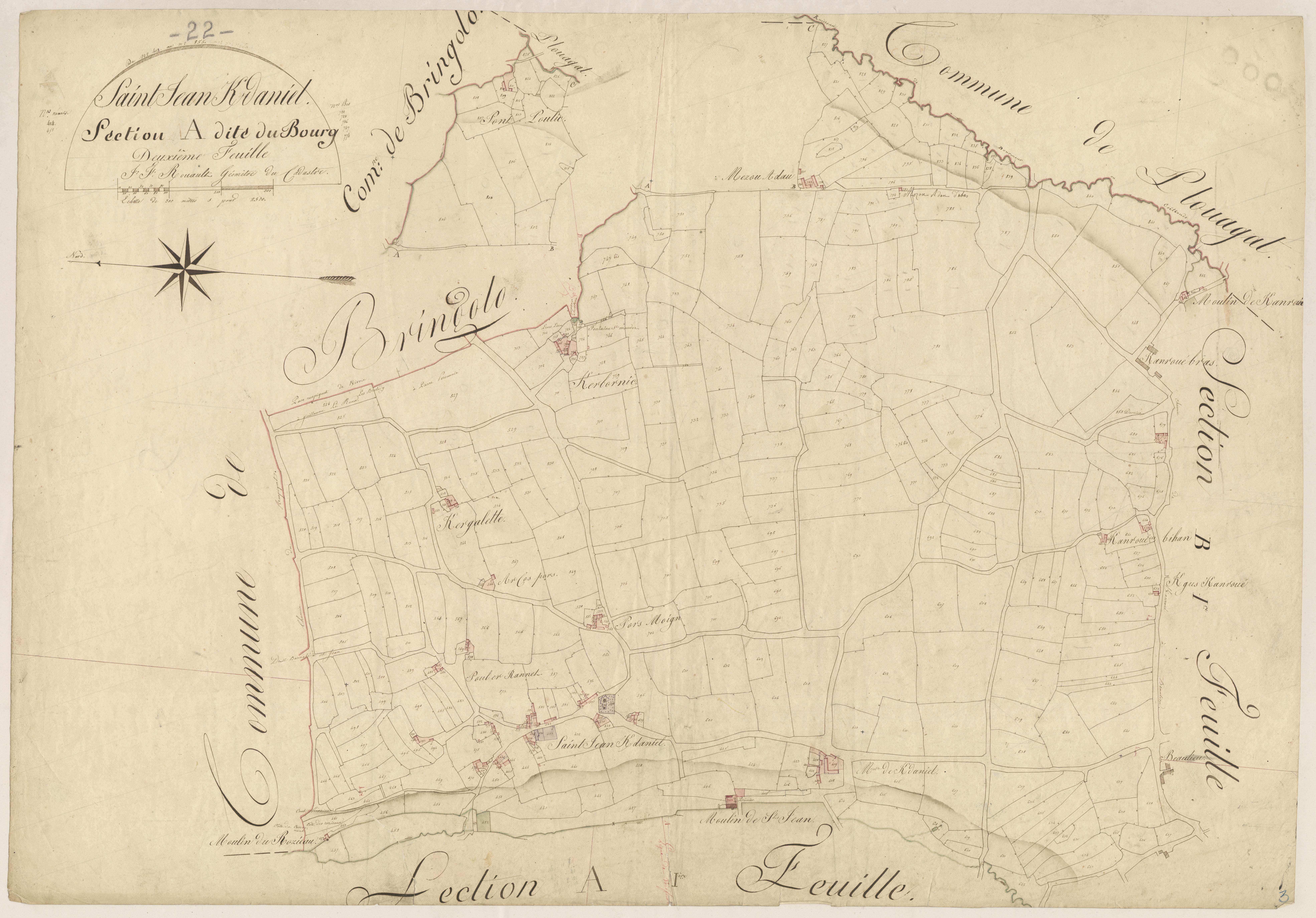Saint-Jean-Kerdaniel - Section A, 2e feuille