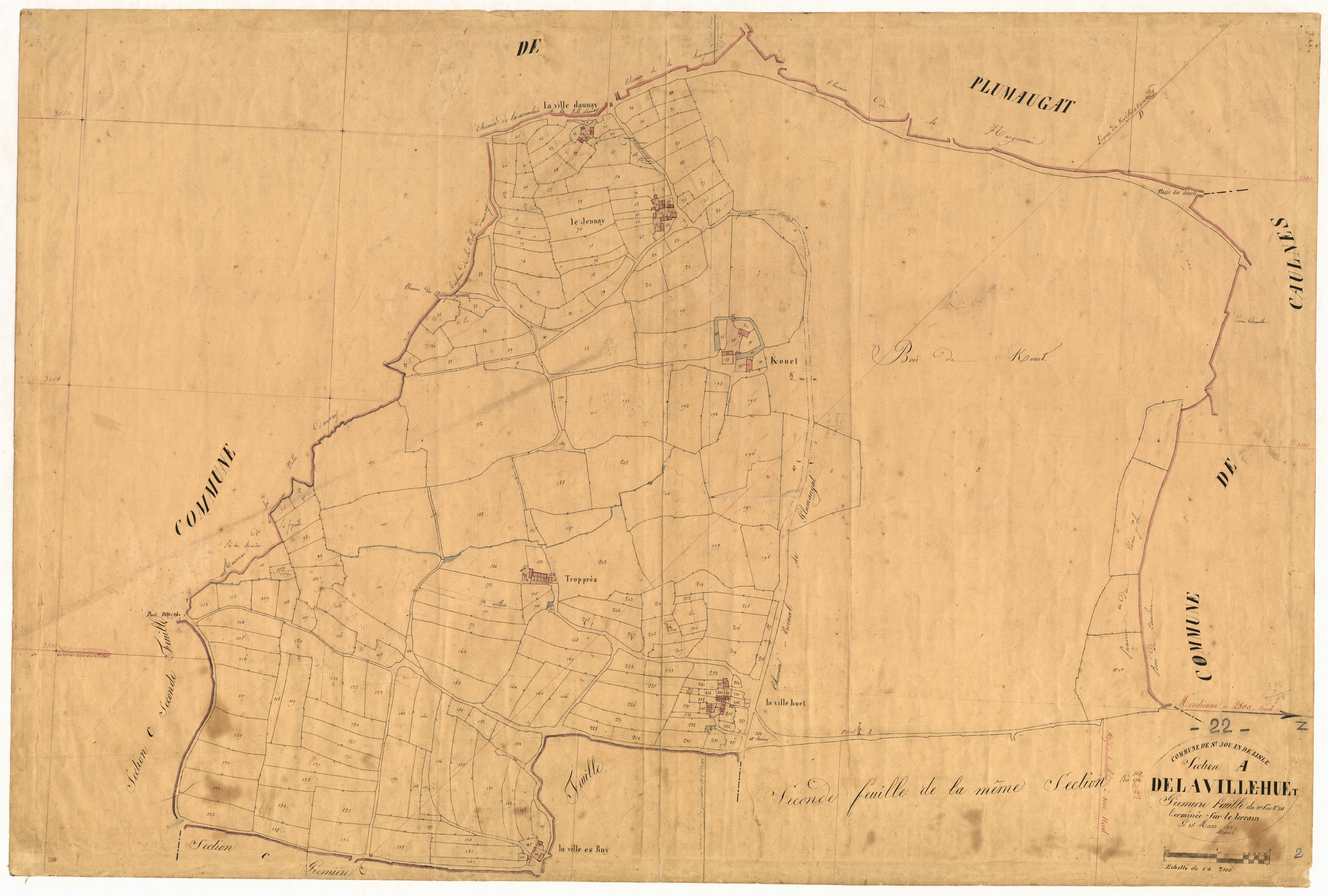 Saint-Jouan-de-l'Isle - Section A, 1re feuille