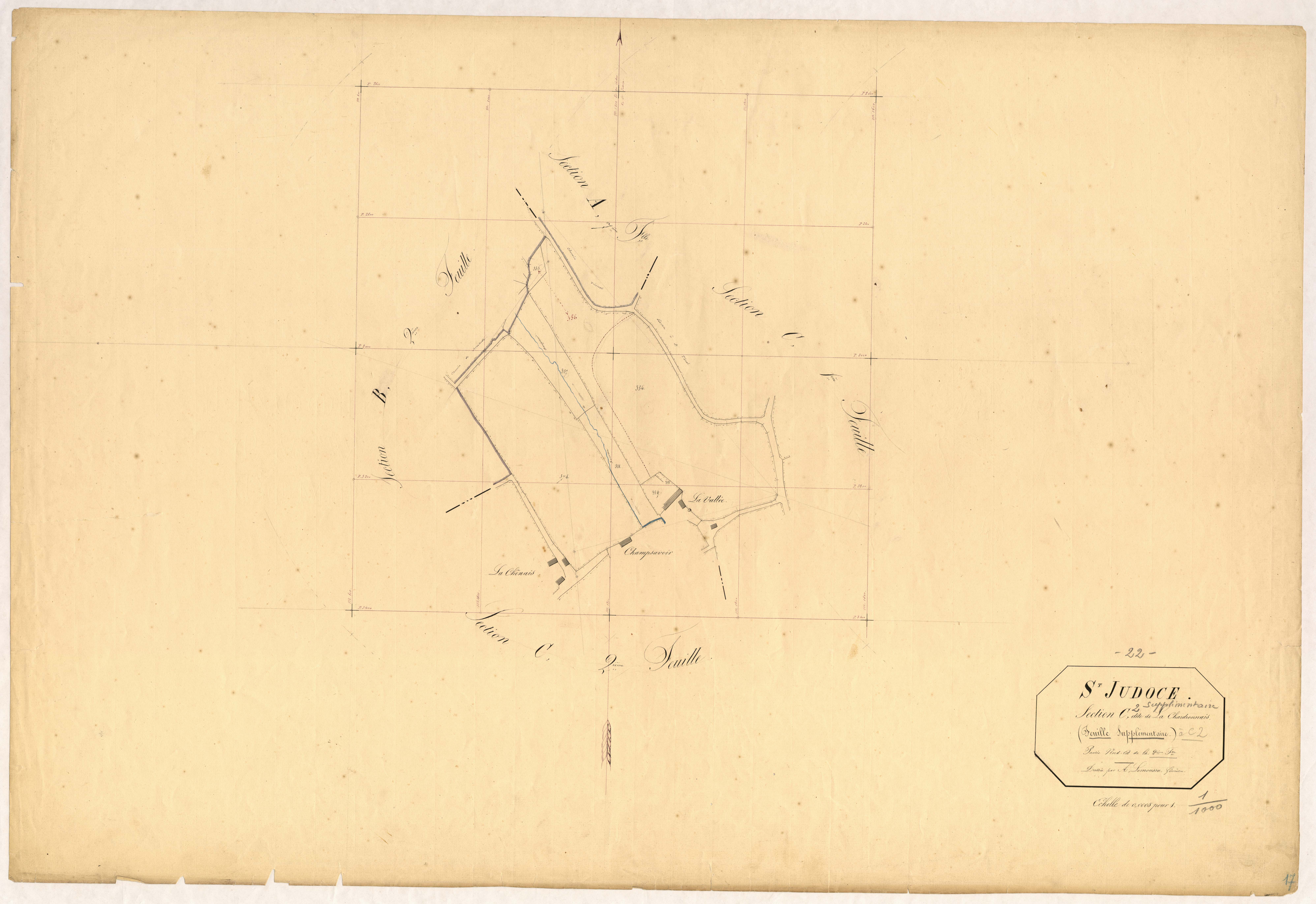 Saint-Judoce - Section C, 2e feuille : supplément