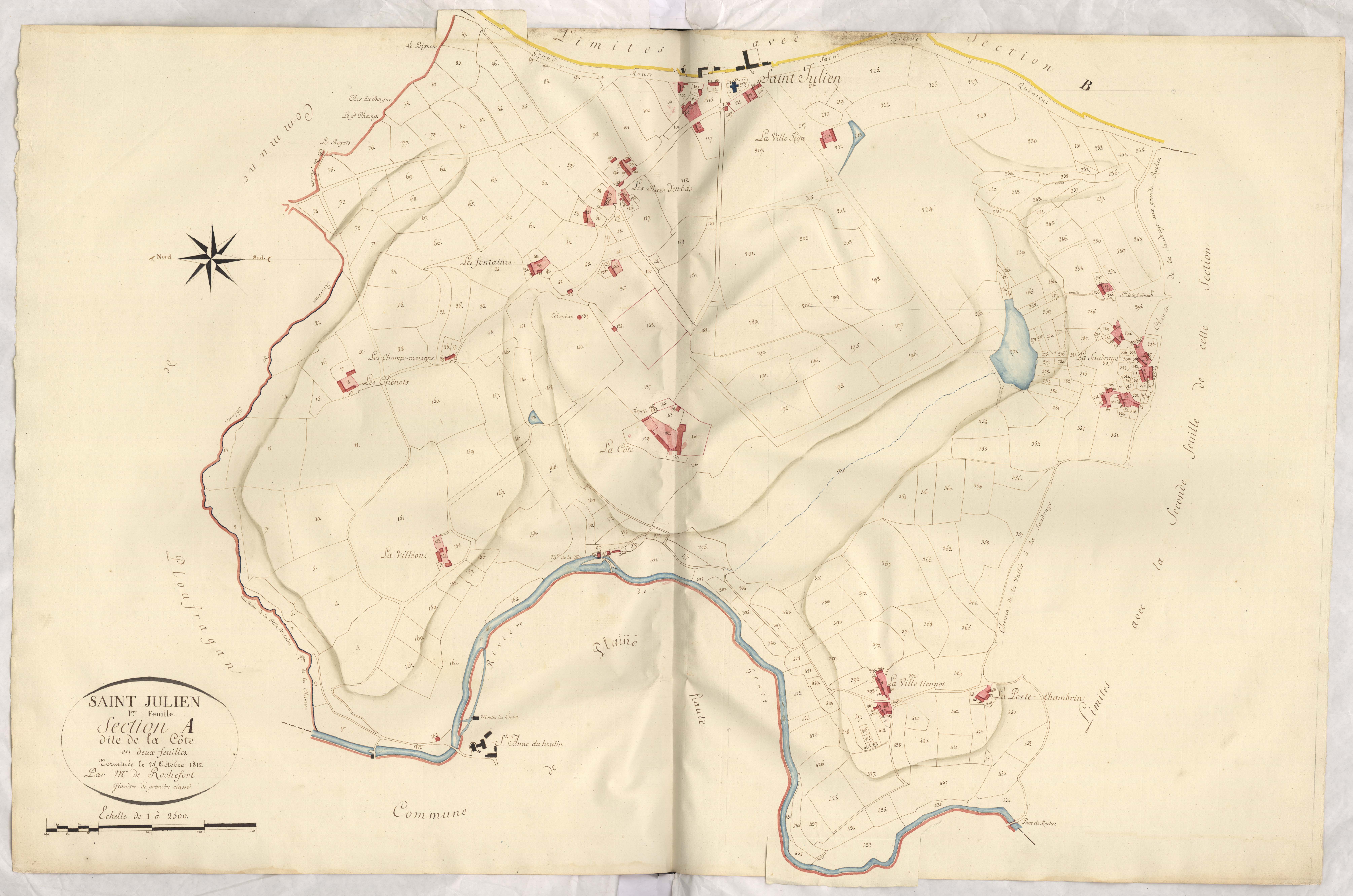 Saint-Julien - Section A, 1re feuille