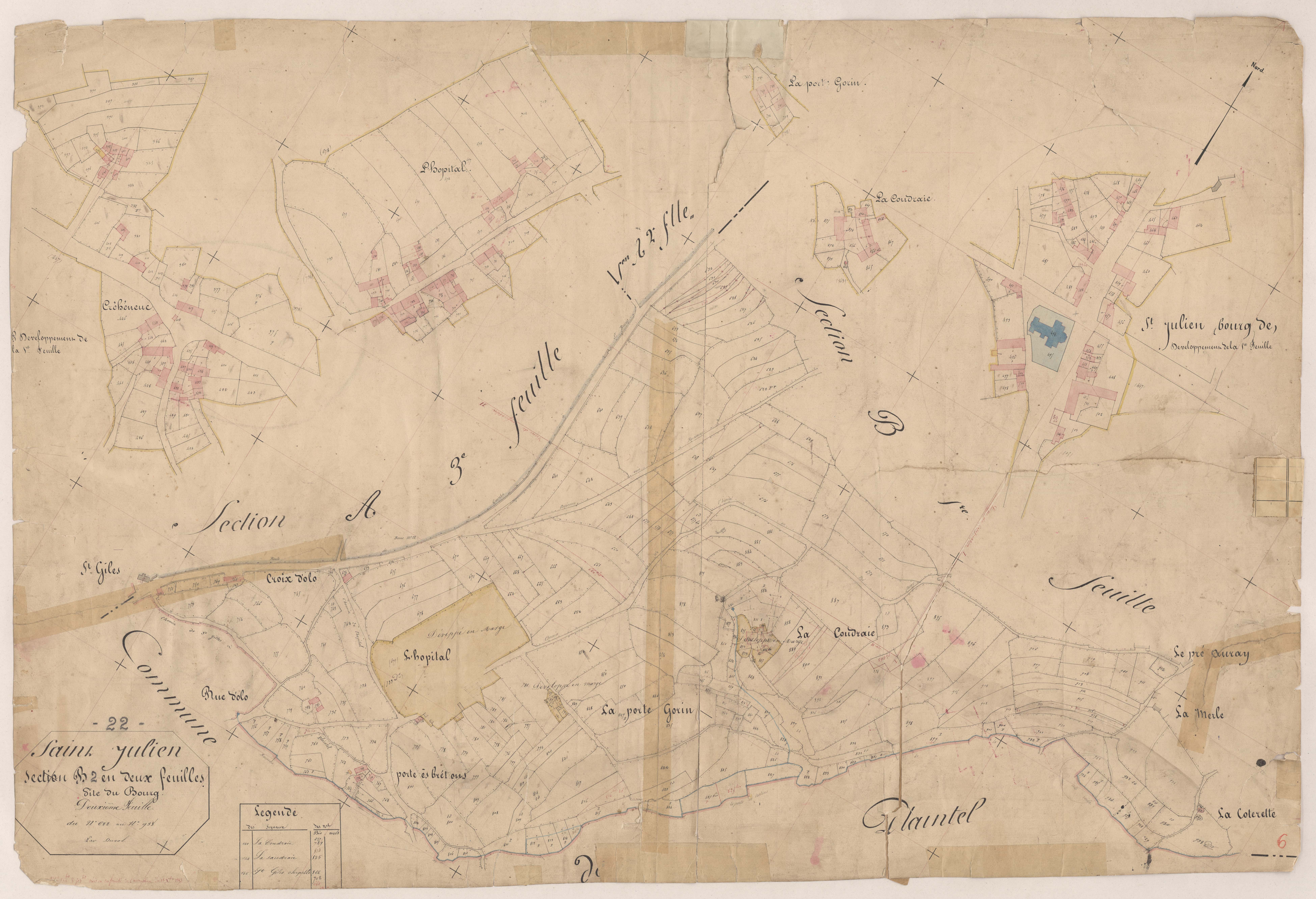 Saint-Julien - Section B, 2e feuille