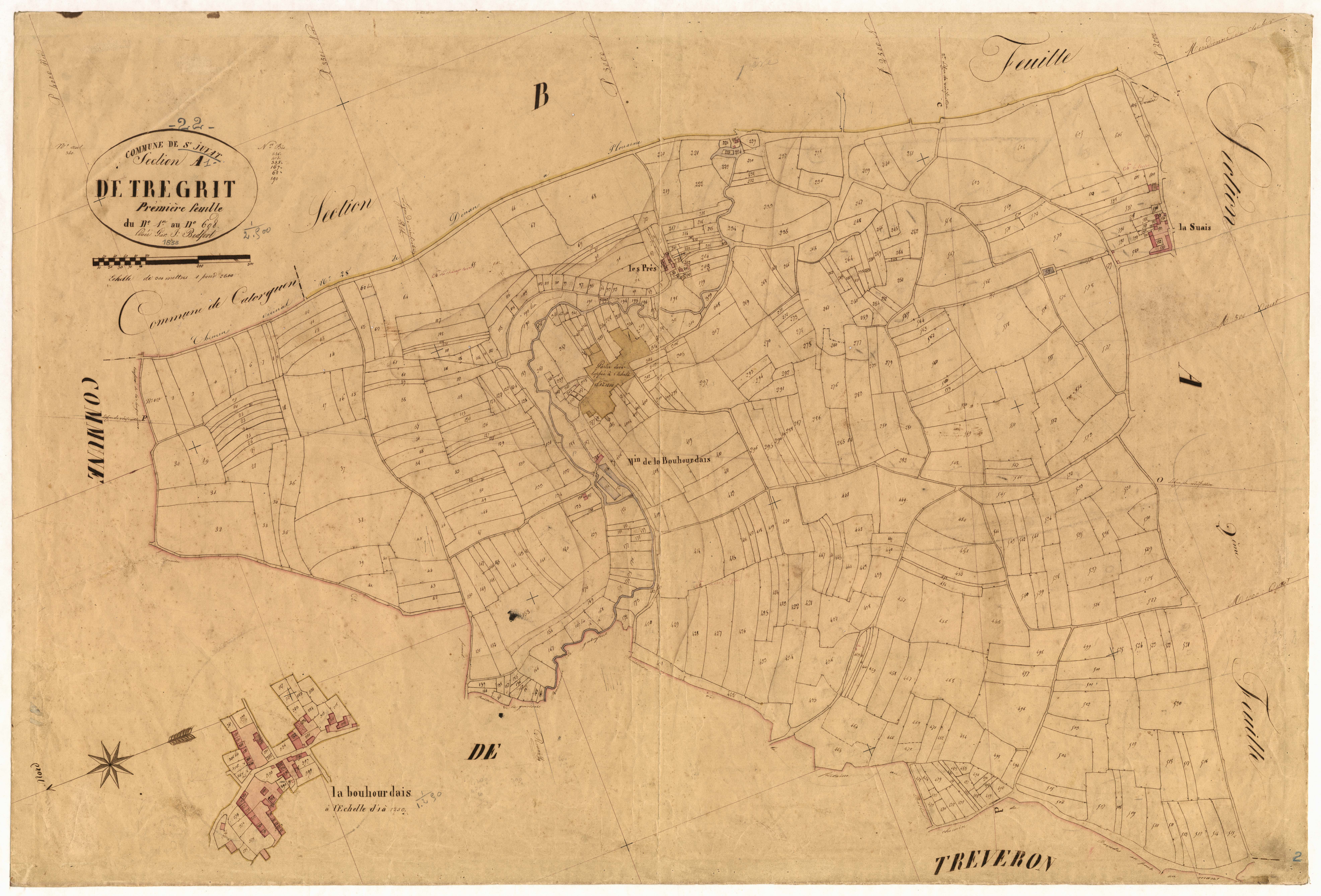 Saint-Juvat - Section A, 1re feuille