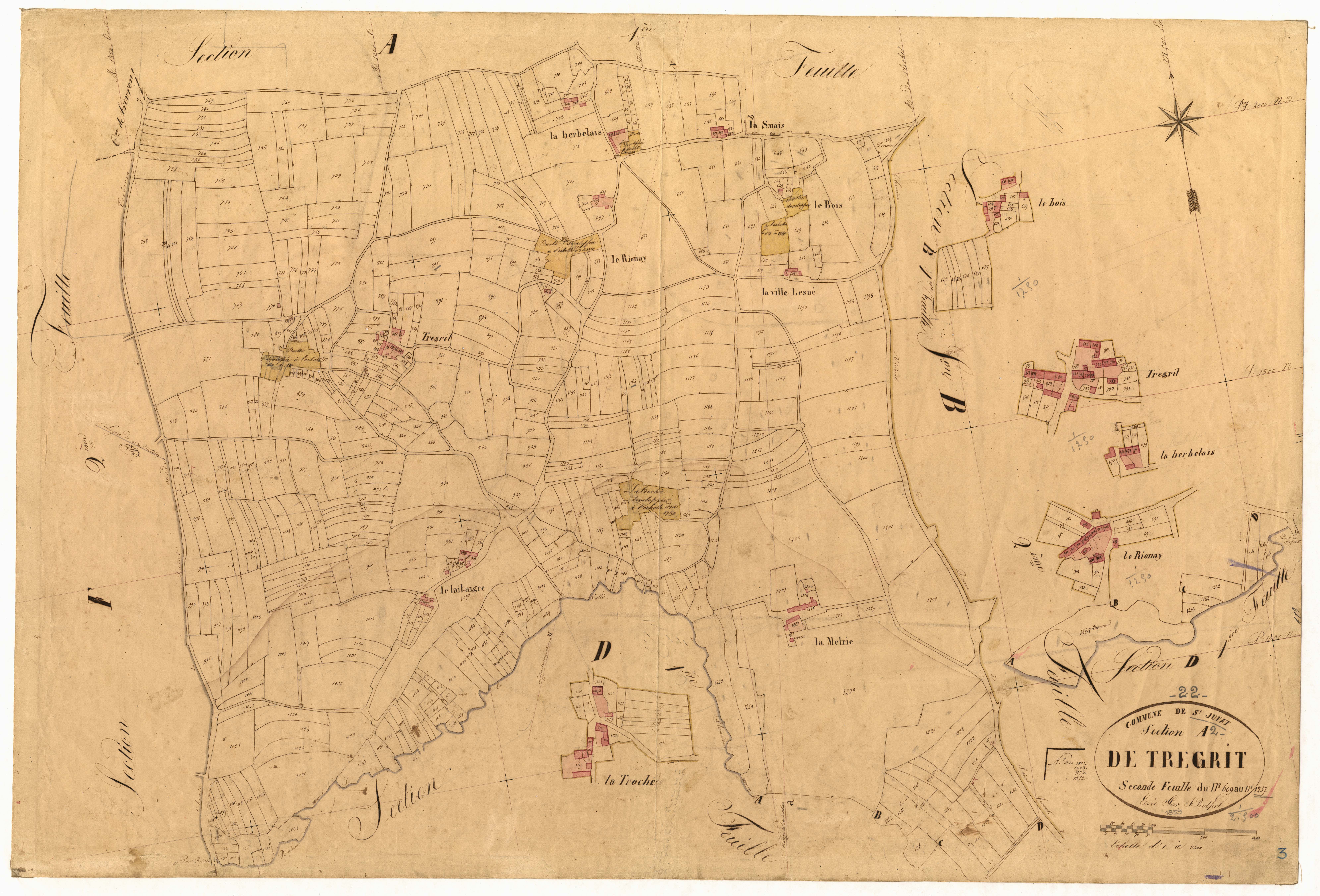 Saint-Juvat - Section A, 2e feuille