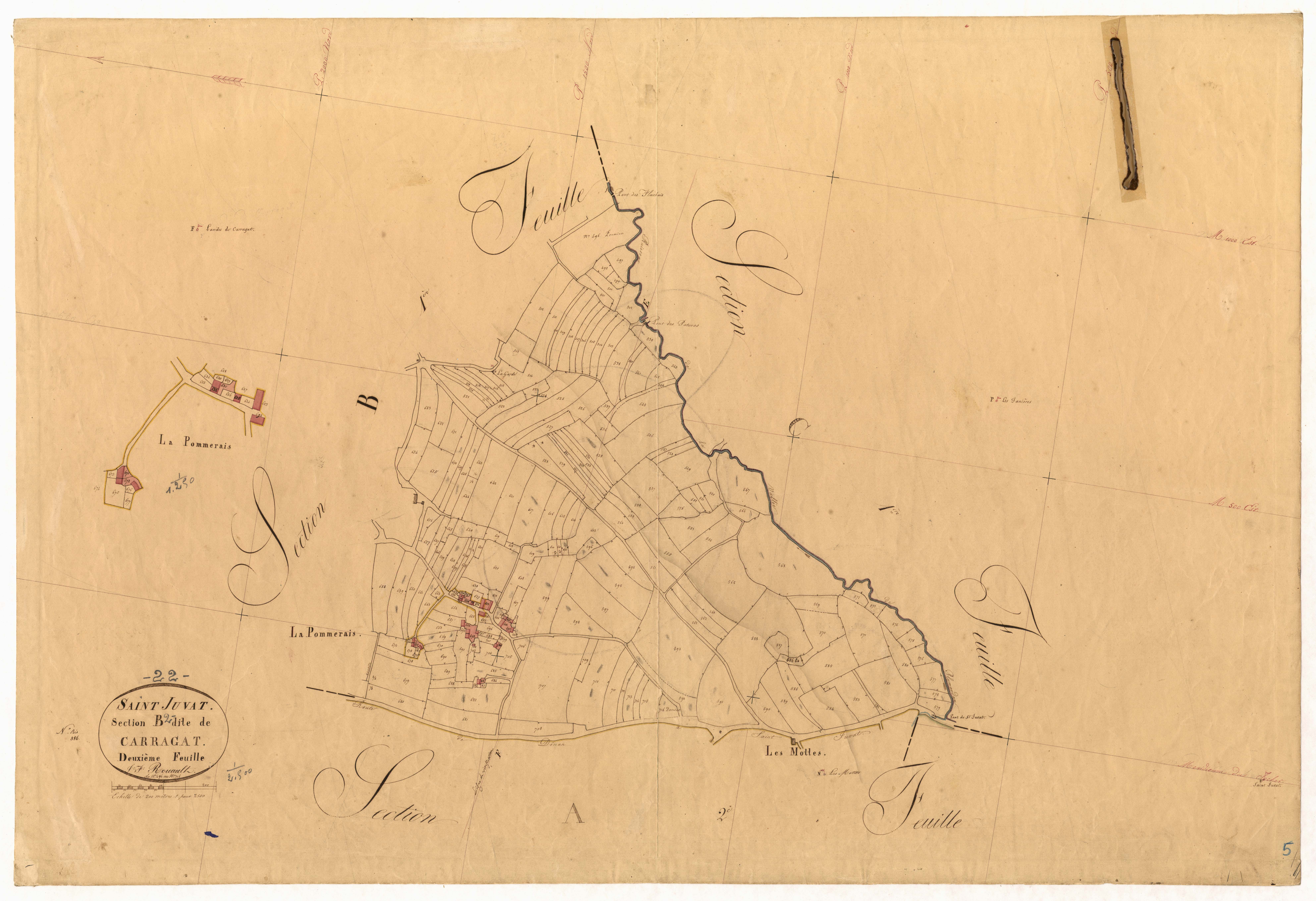 Saint-Juvat - Section B, 2e feuille