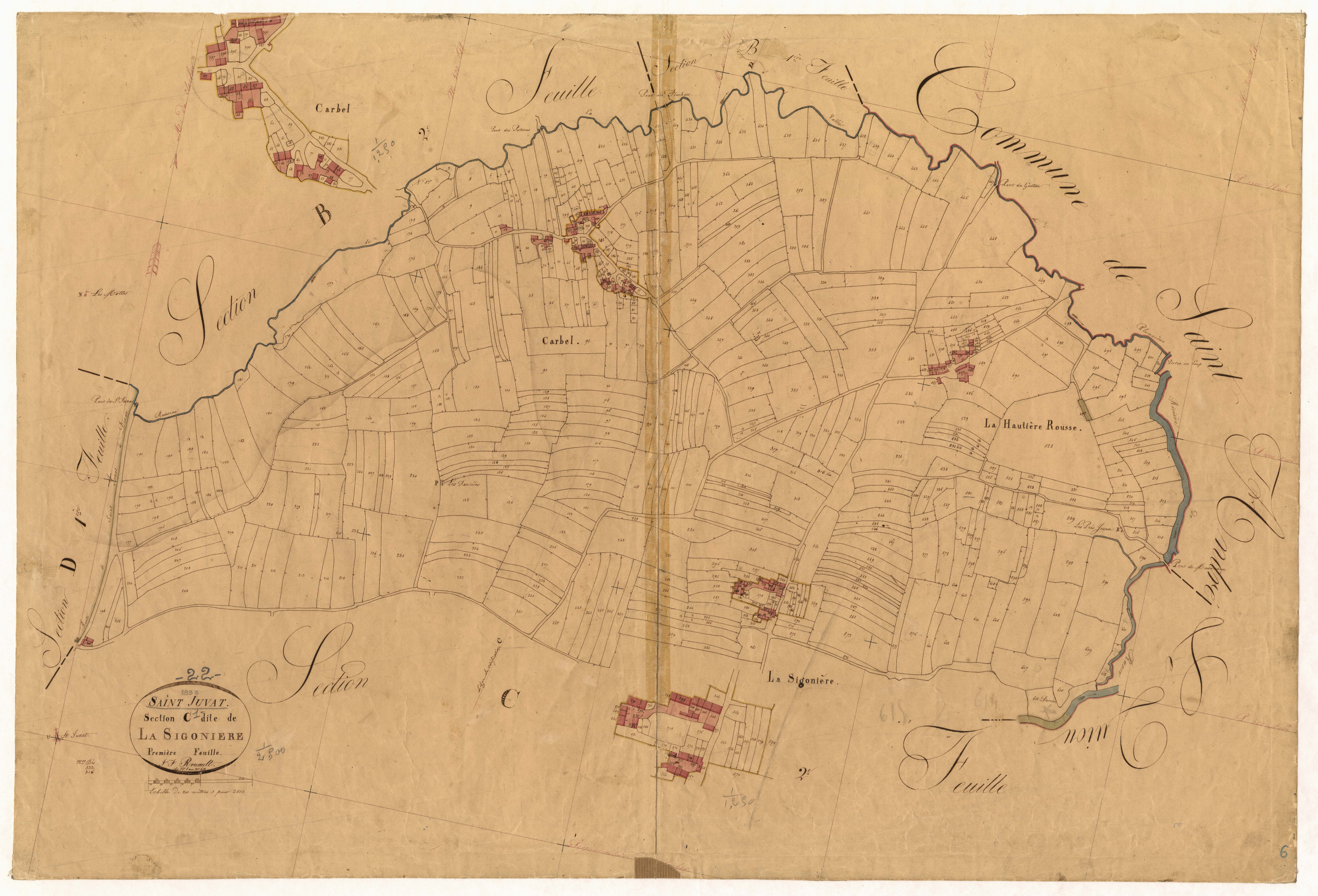 Saint-Juvat - Section C, 1re feuille