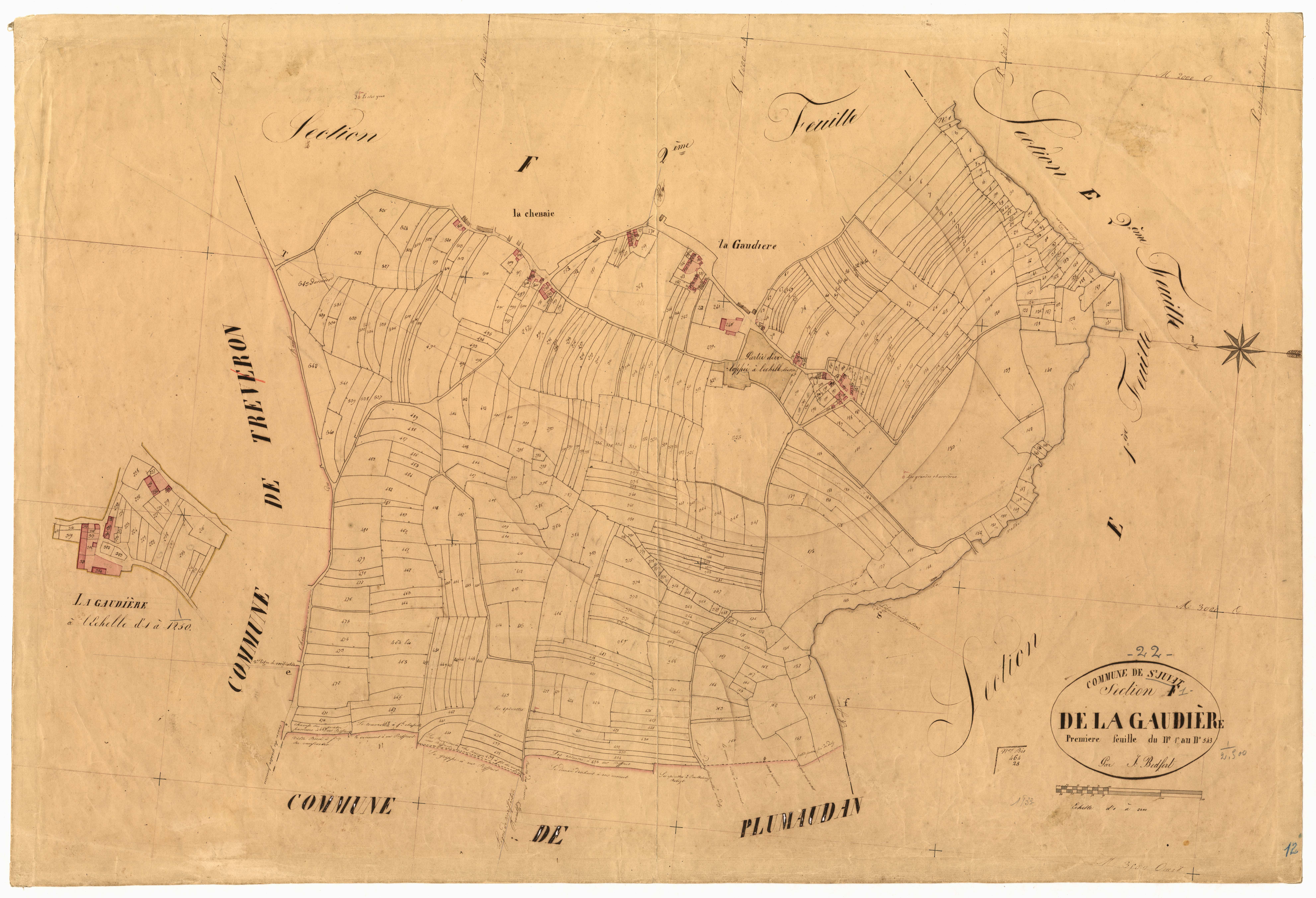 Saint-Juvat - Section F, 1re feuille