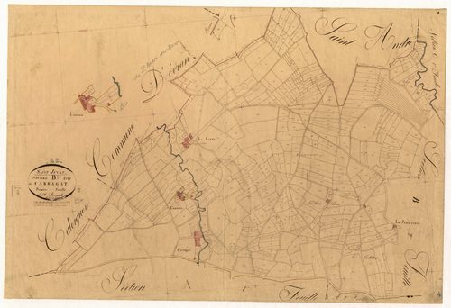 Saint-Juvat - Section B, 1re feuille