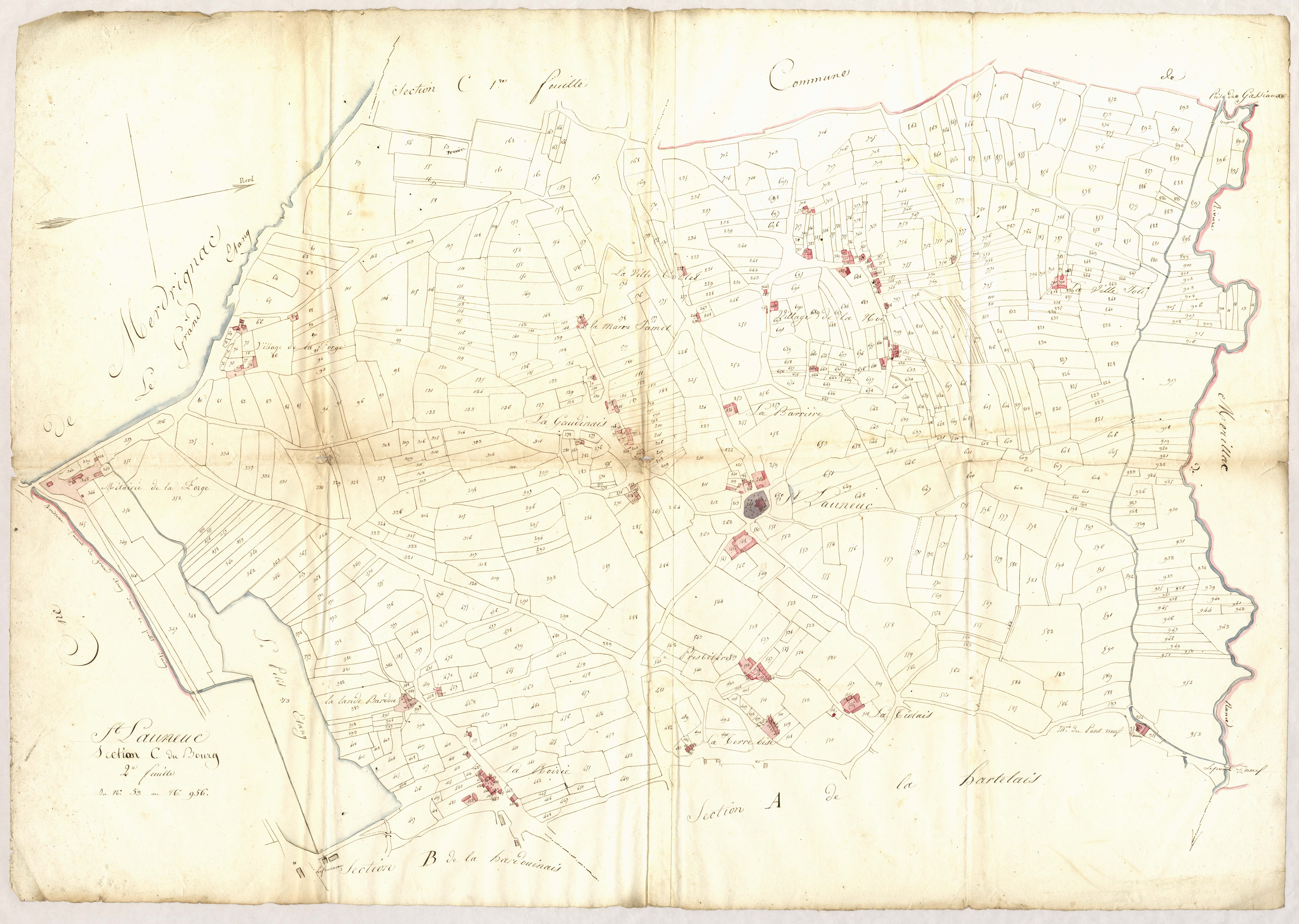 Saint-Launeuc - Section C, 2e feuille