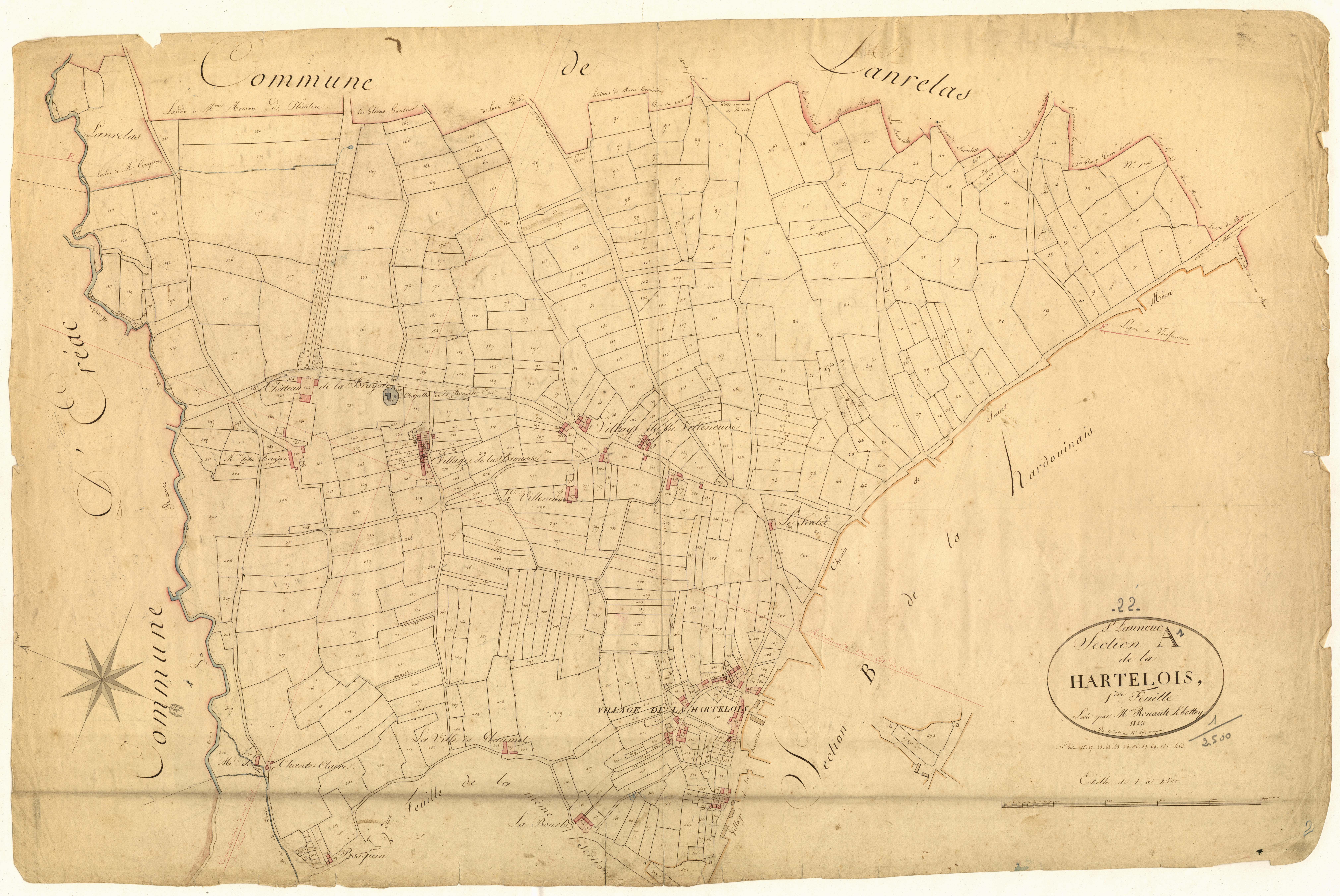 Saint-Launeuc - Section A, 1re feuille