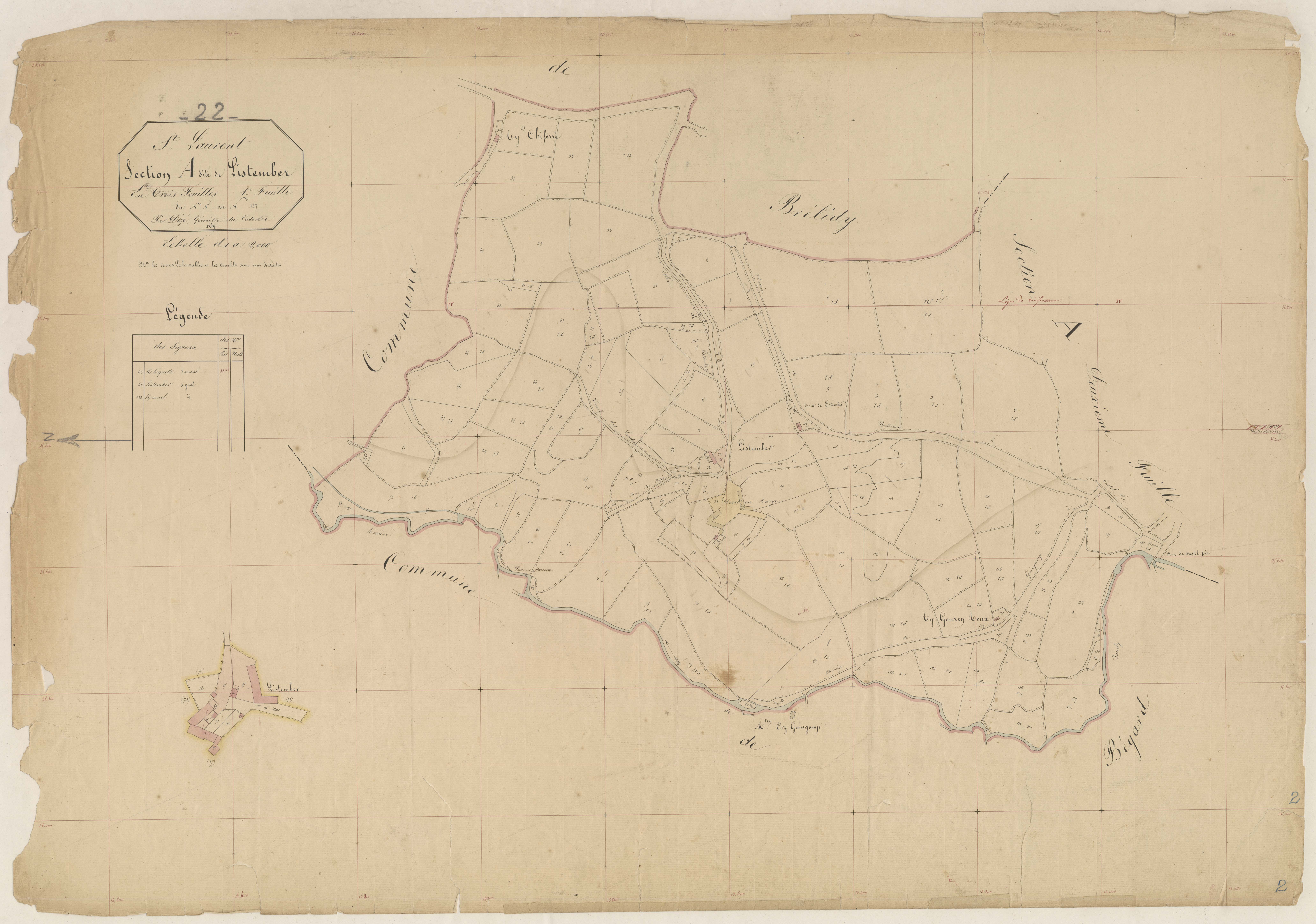 Saint-Laurent - Section A, 1re feuille
