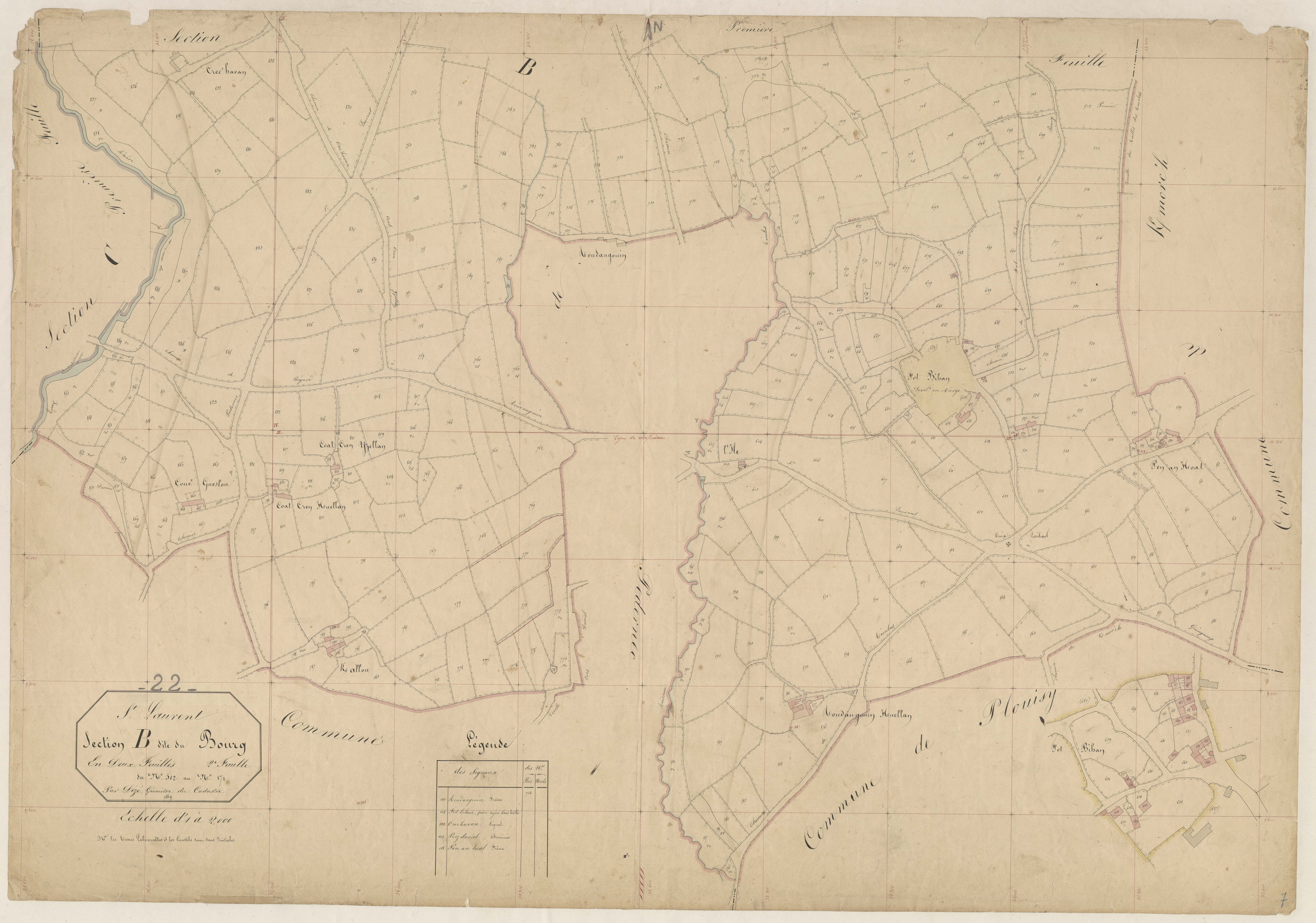Saint-Laurent - Section B, 2e feuille