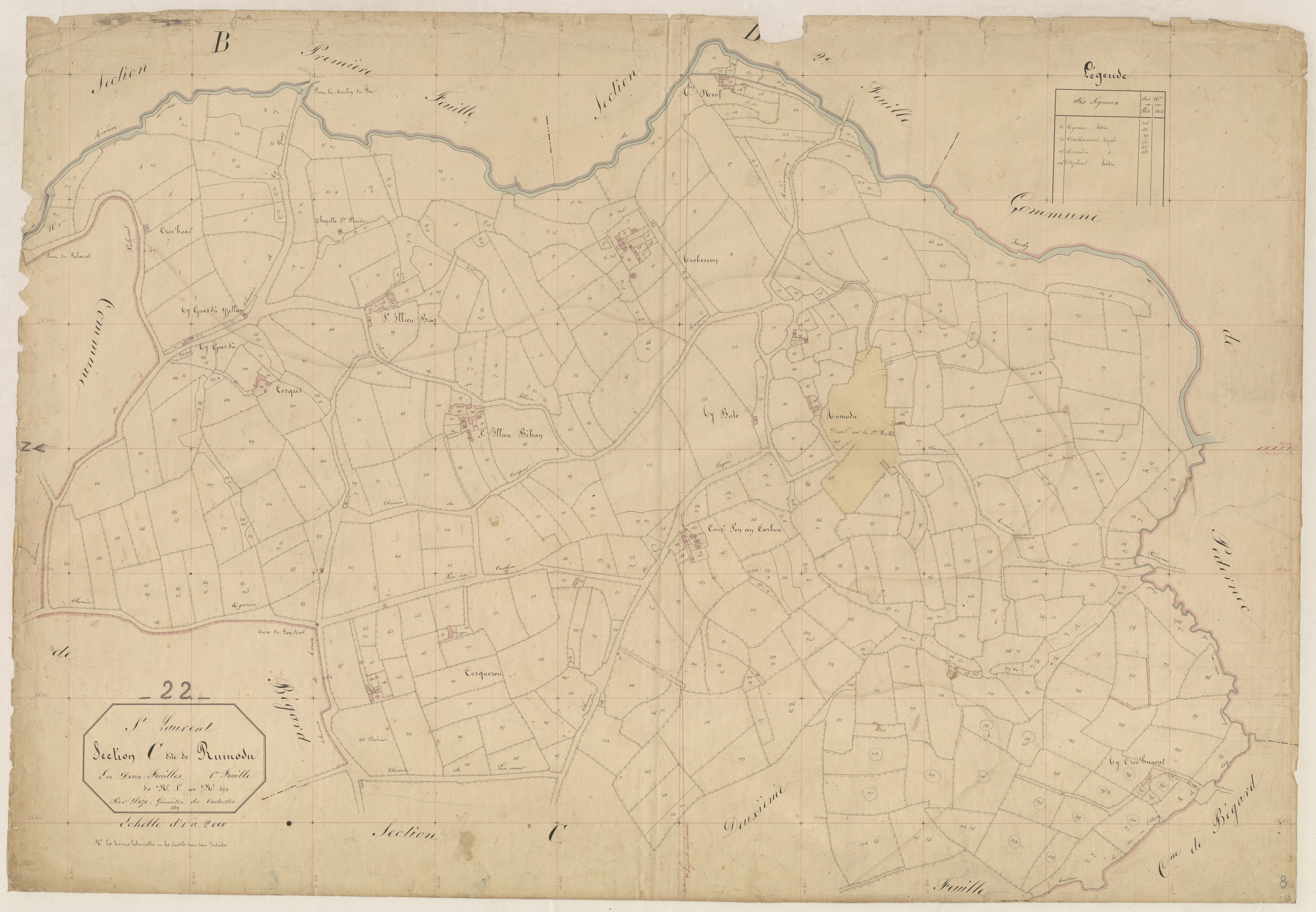 Saint-Laurent - Section C, 1re feuille