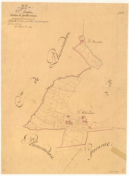 Saint-Maden - Section D, feuille unique