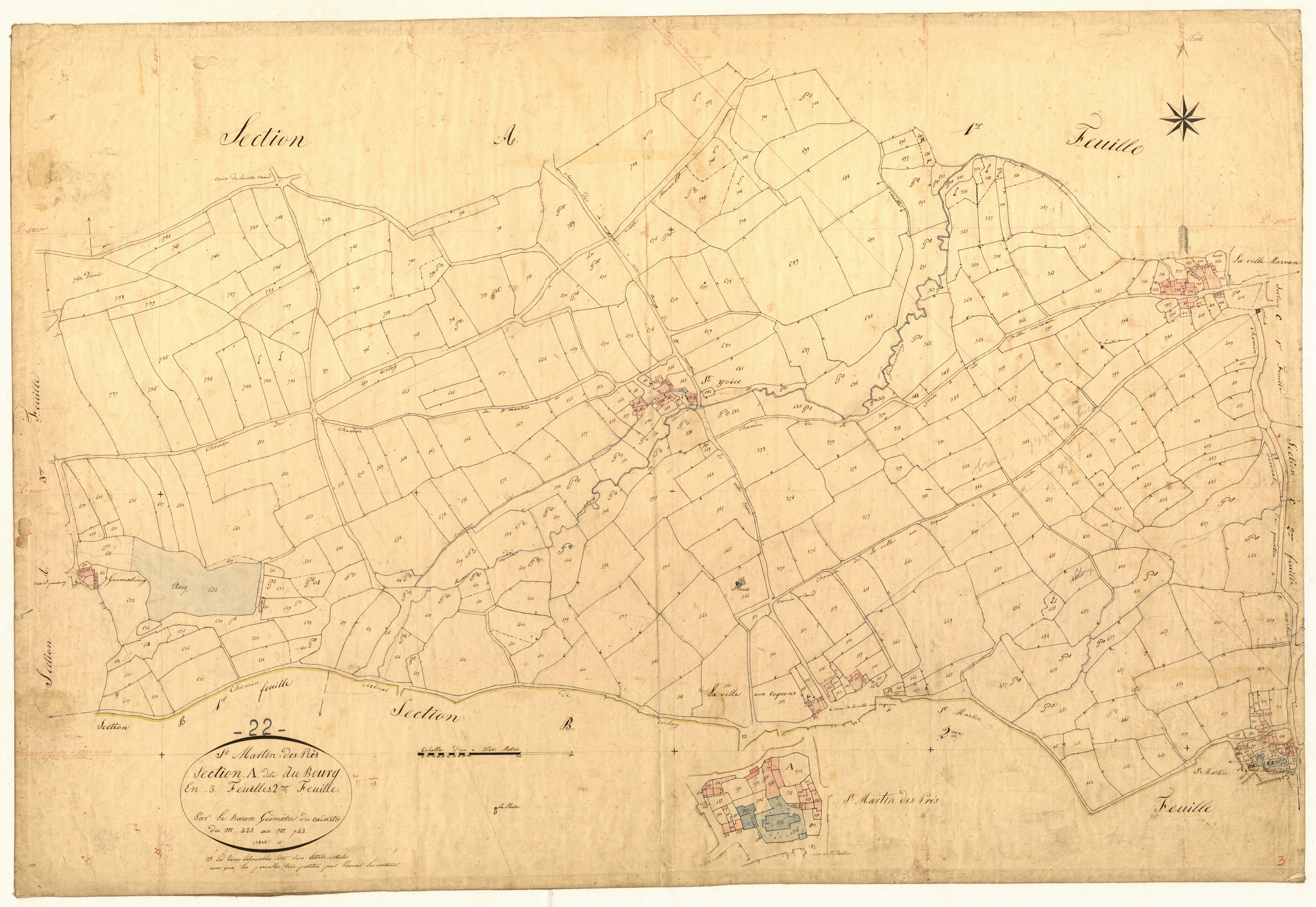 Saint-Martin-des-Prés - Section A, 2e feuille