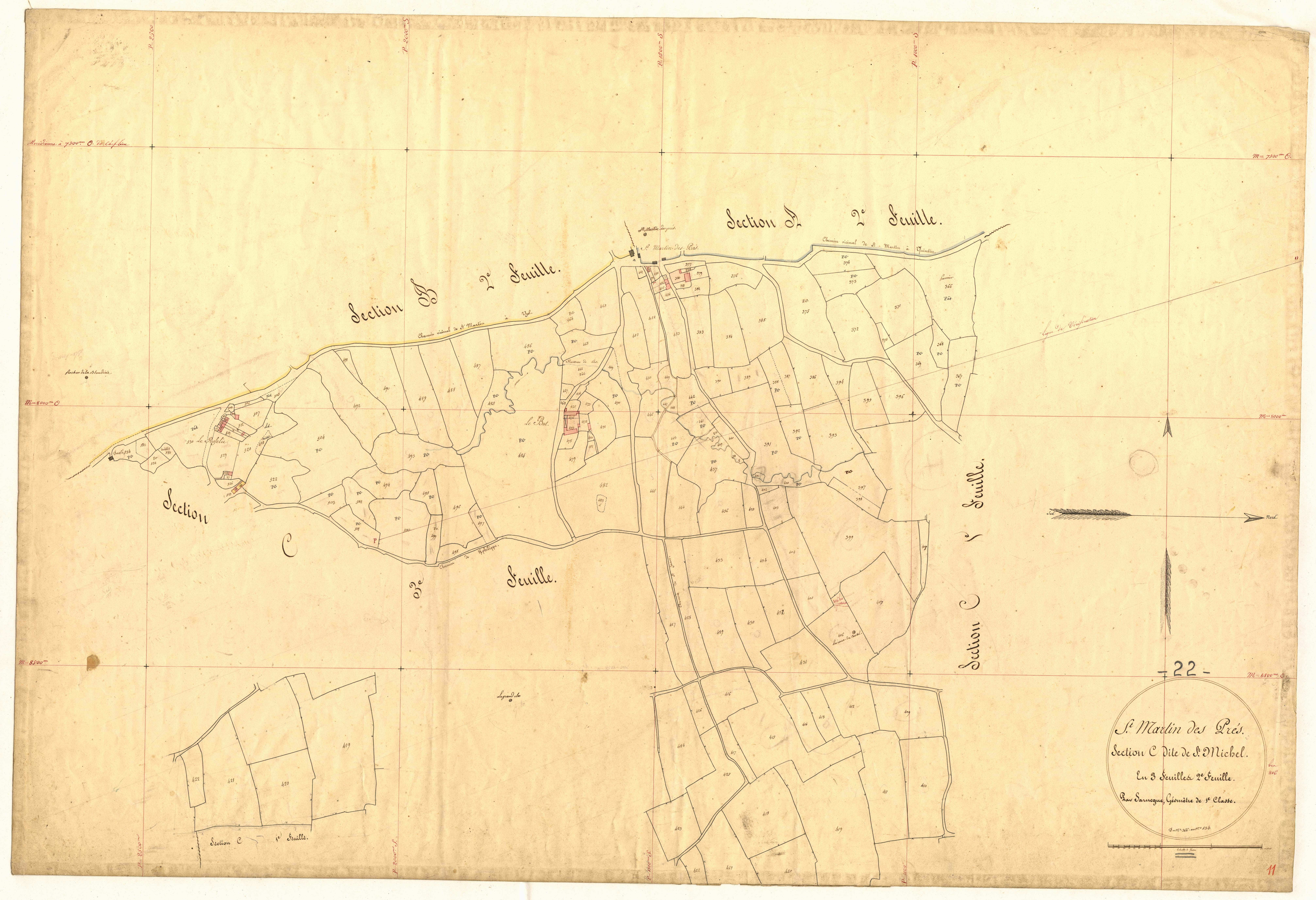 Saint-Martin-des-Prés - Section C, 2e feuille