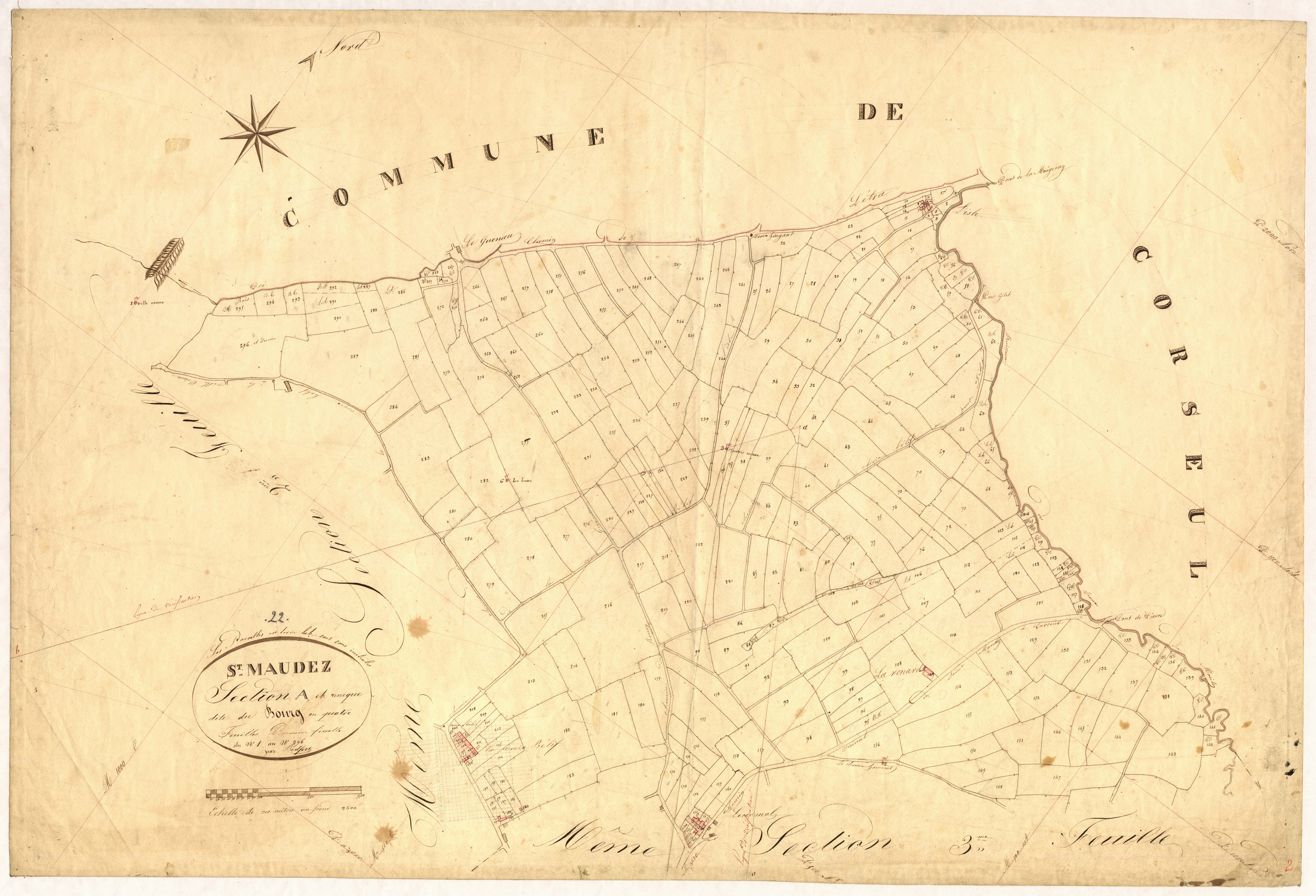Saint-Maudez - Section A, 1re feuille