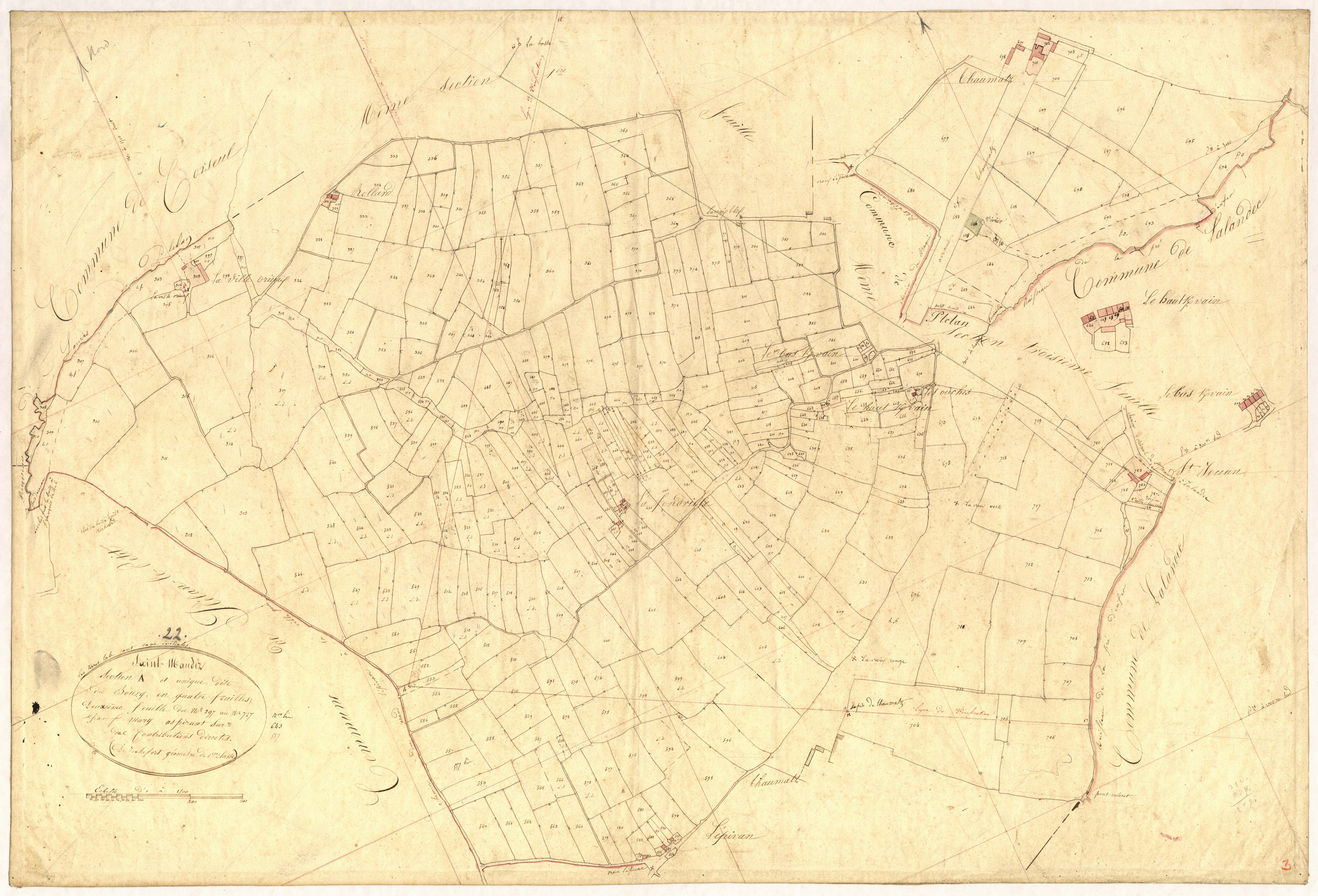 Saint-Maudez - Section A, 2e feuille
