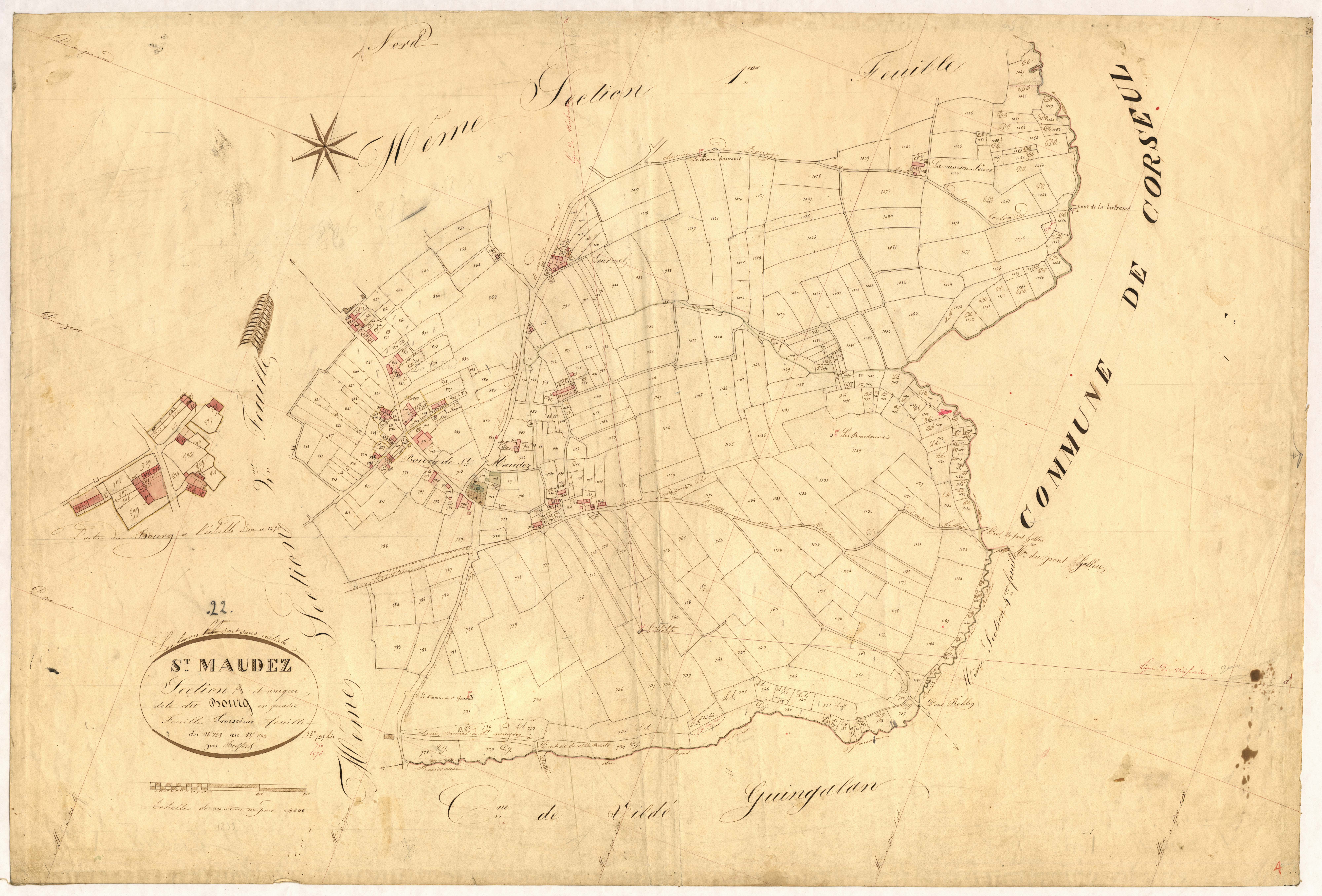 Saint-Maudez - Section A, 3e feuille