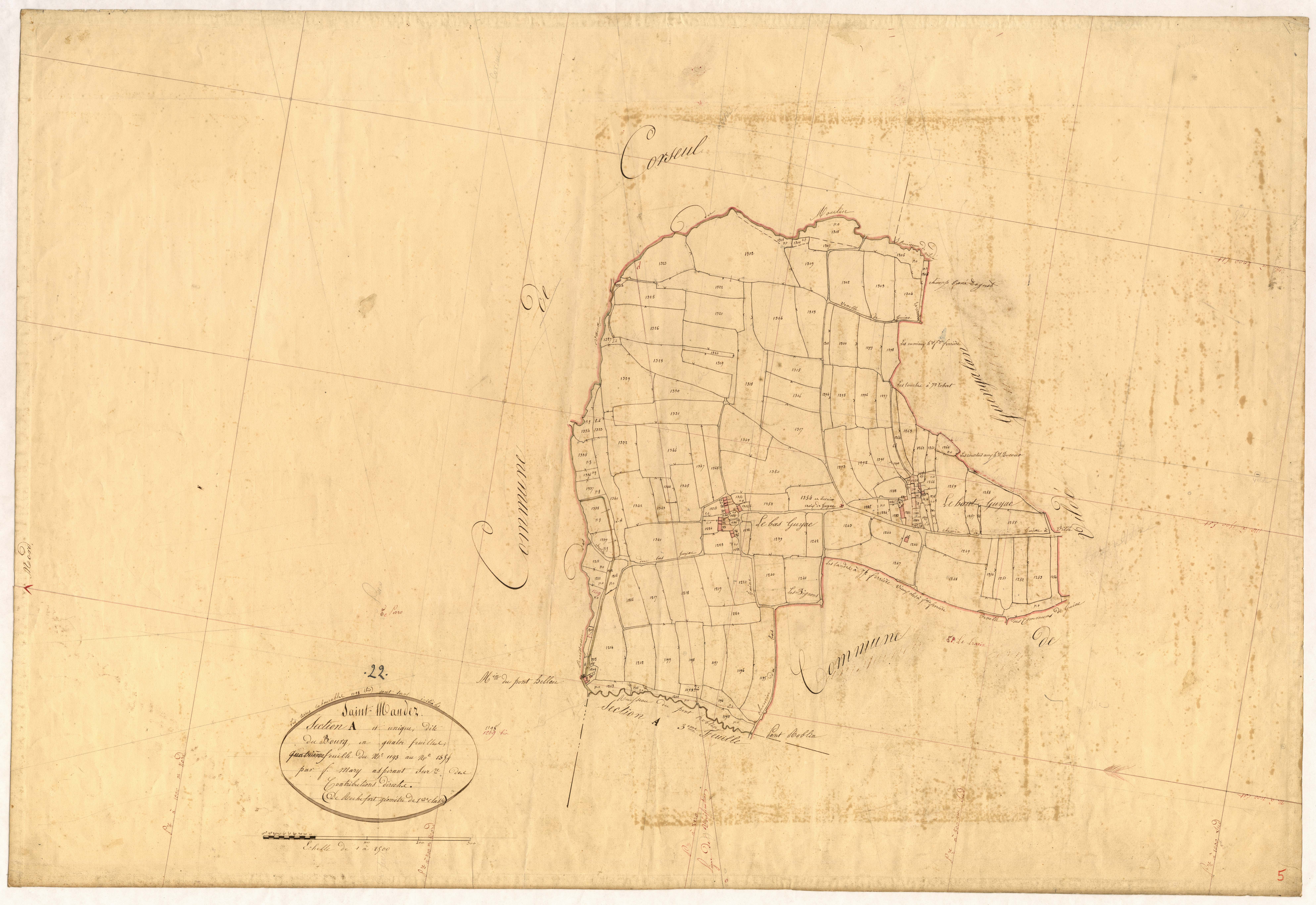 Saint-Maudez - Section A, 4e feuille