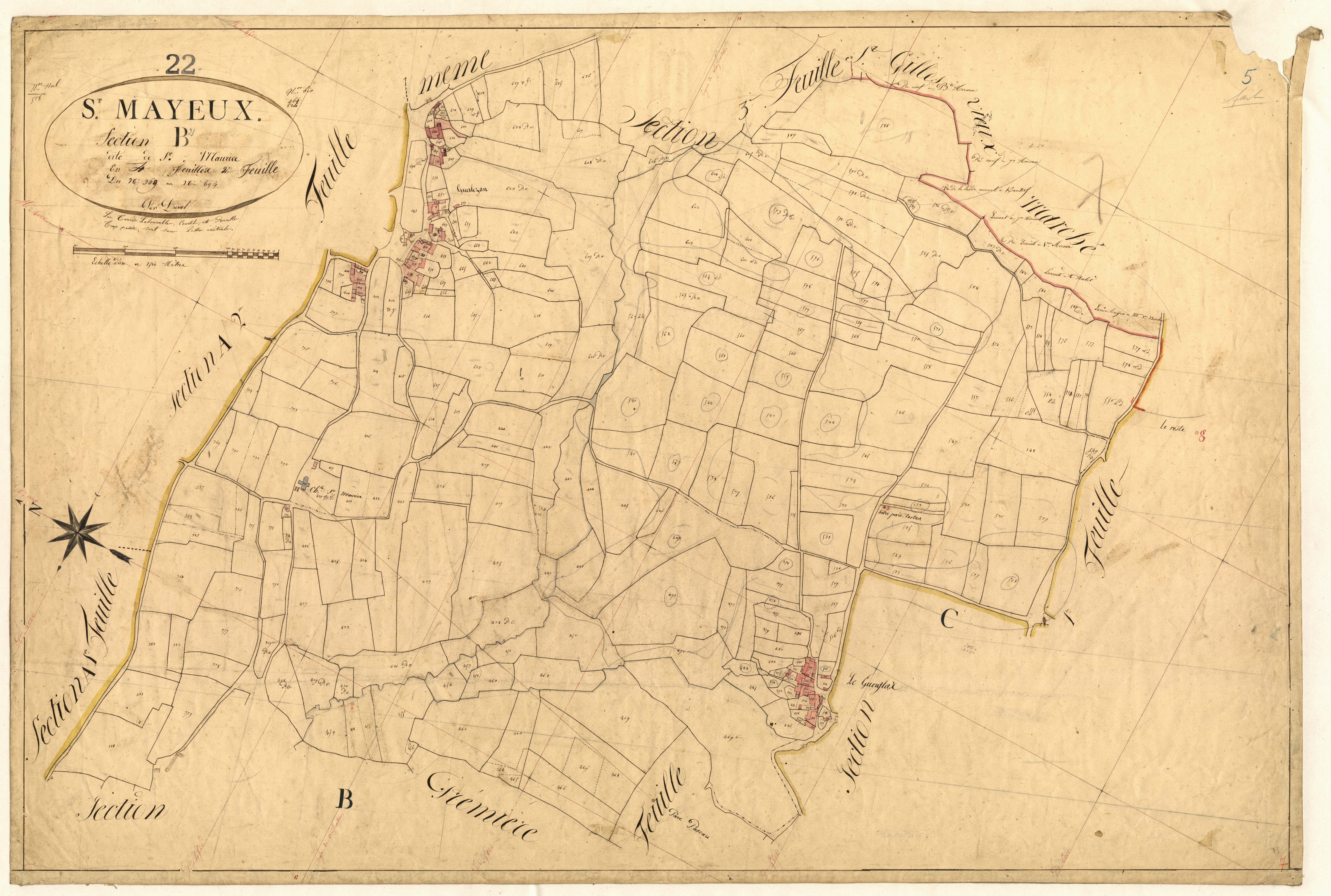 Saint-Mayeux - Section B, 2e feuille