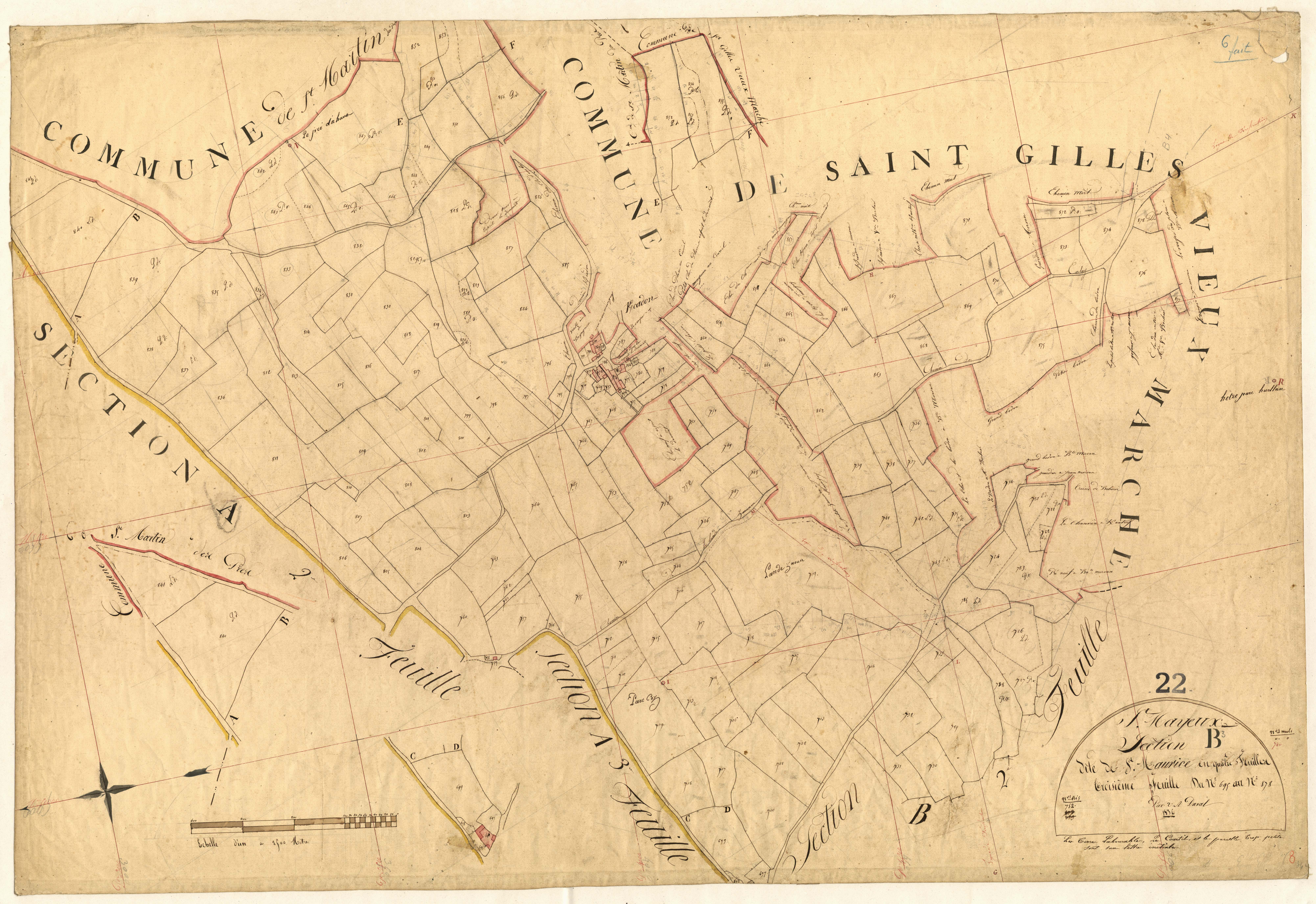 Saint-Mayeux - Section B, 3e feuille