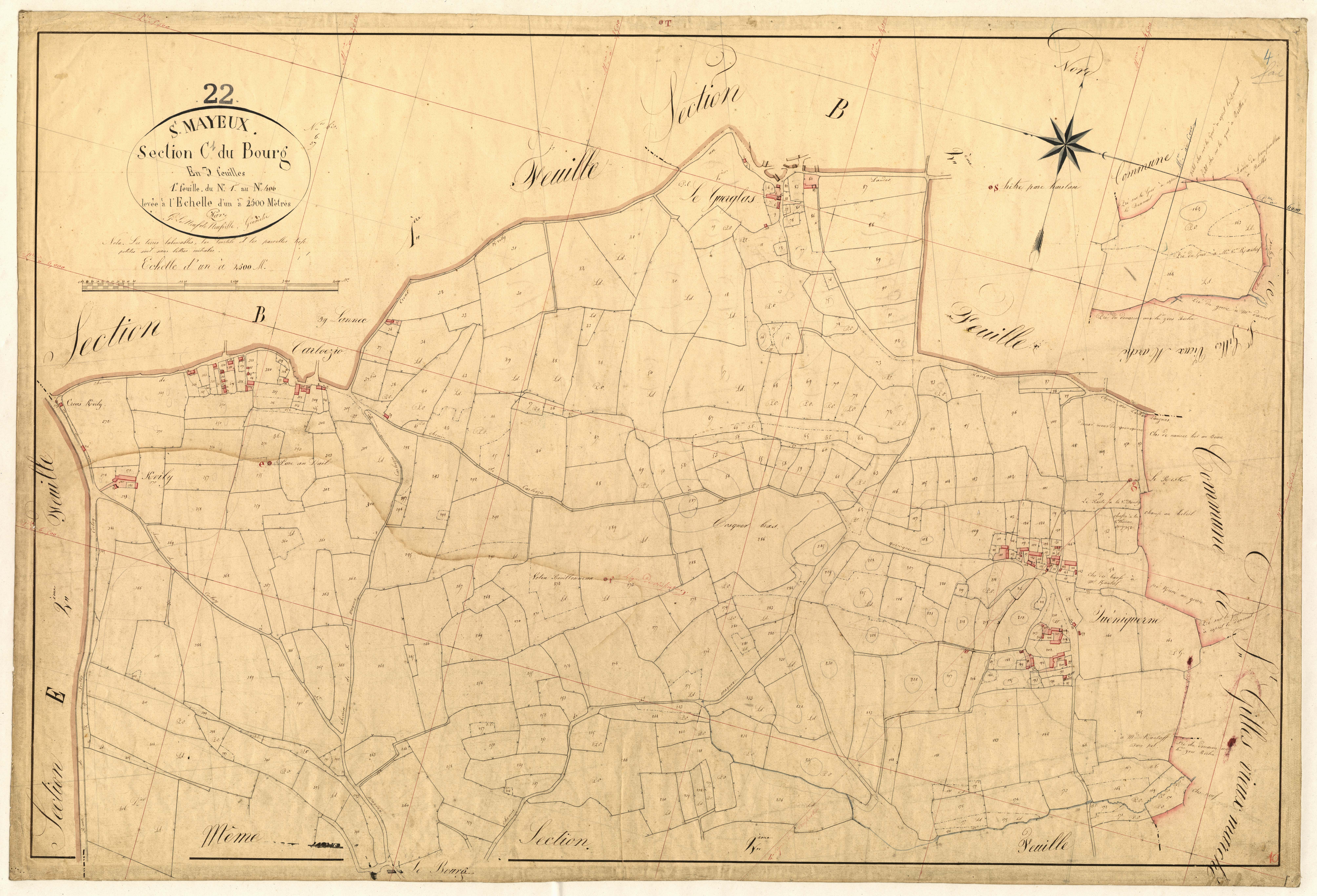 Saint-Mayeux - Section C, 1re feuille