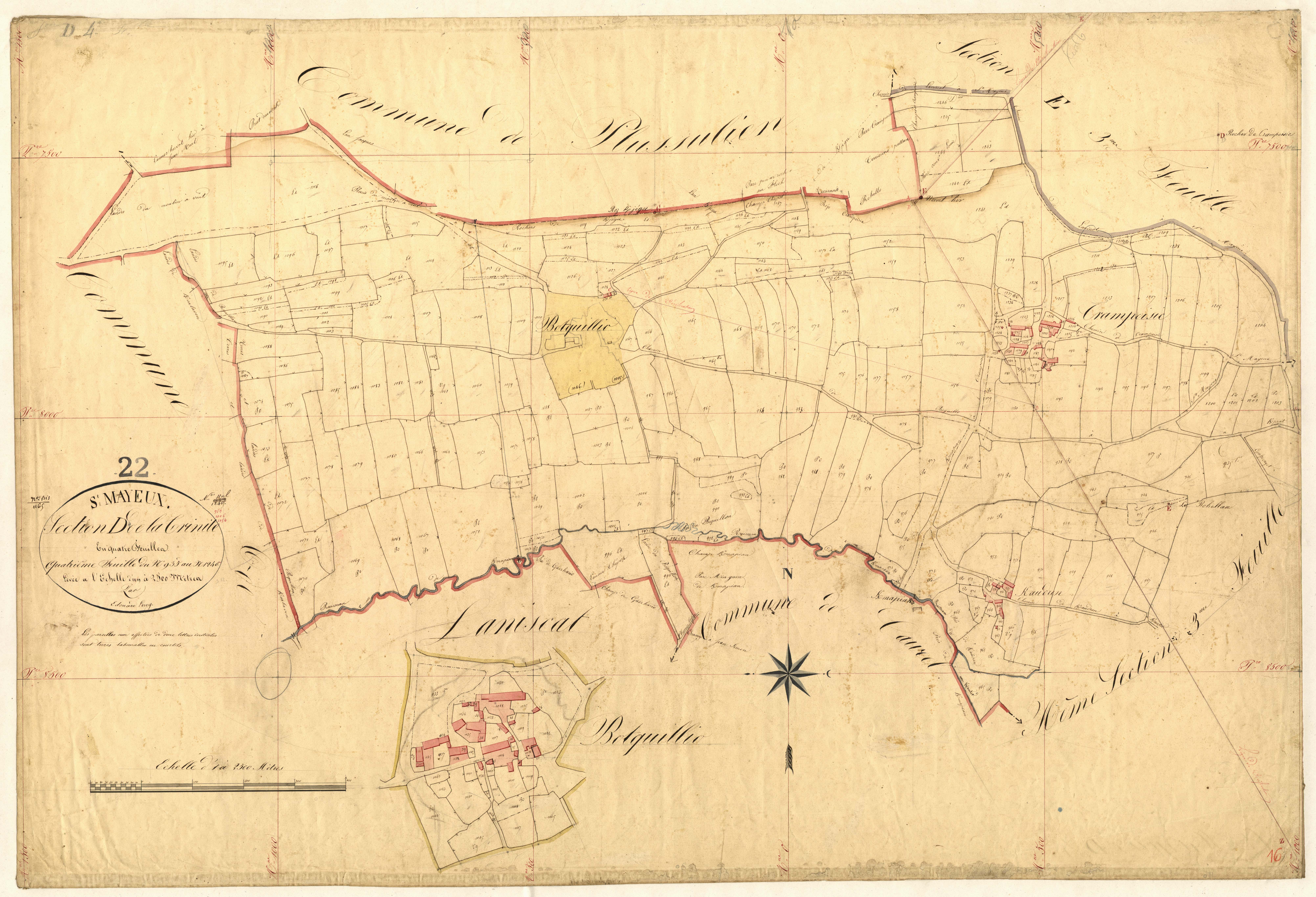 Saint-Mayeux - Section D, 4e feuille
