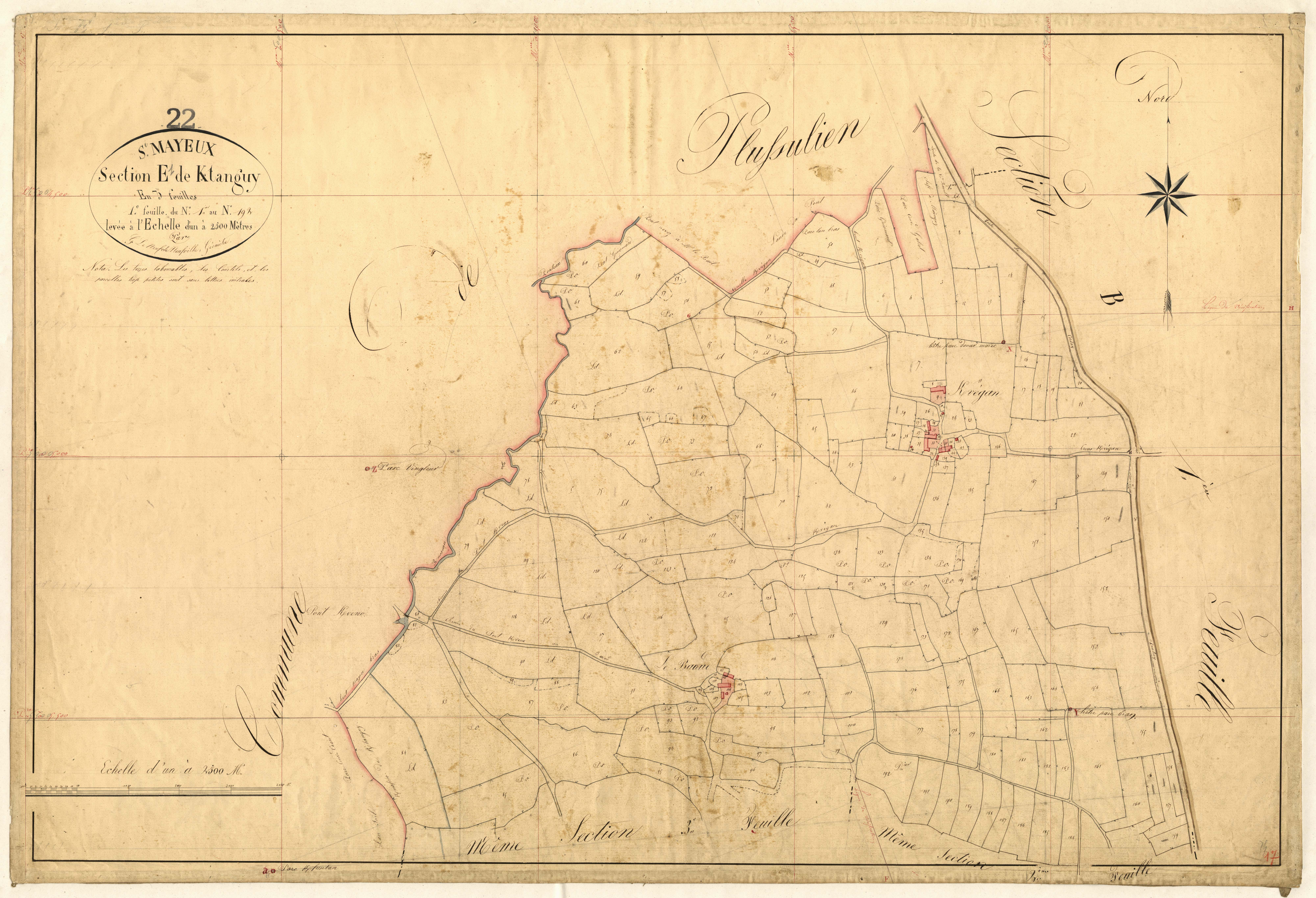 Saint-Mayeux - Section E, 1re feuille