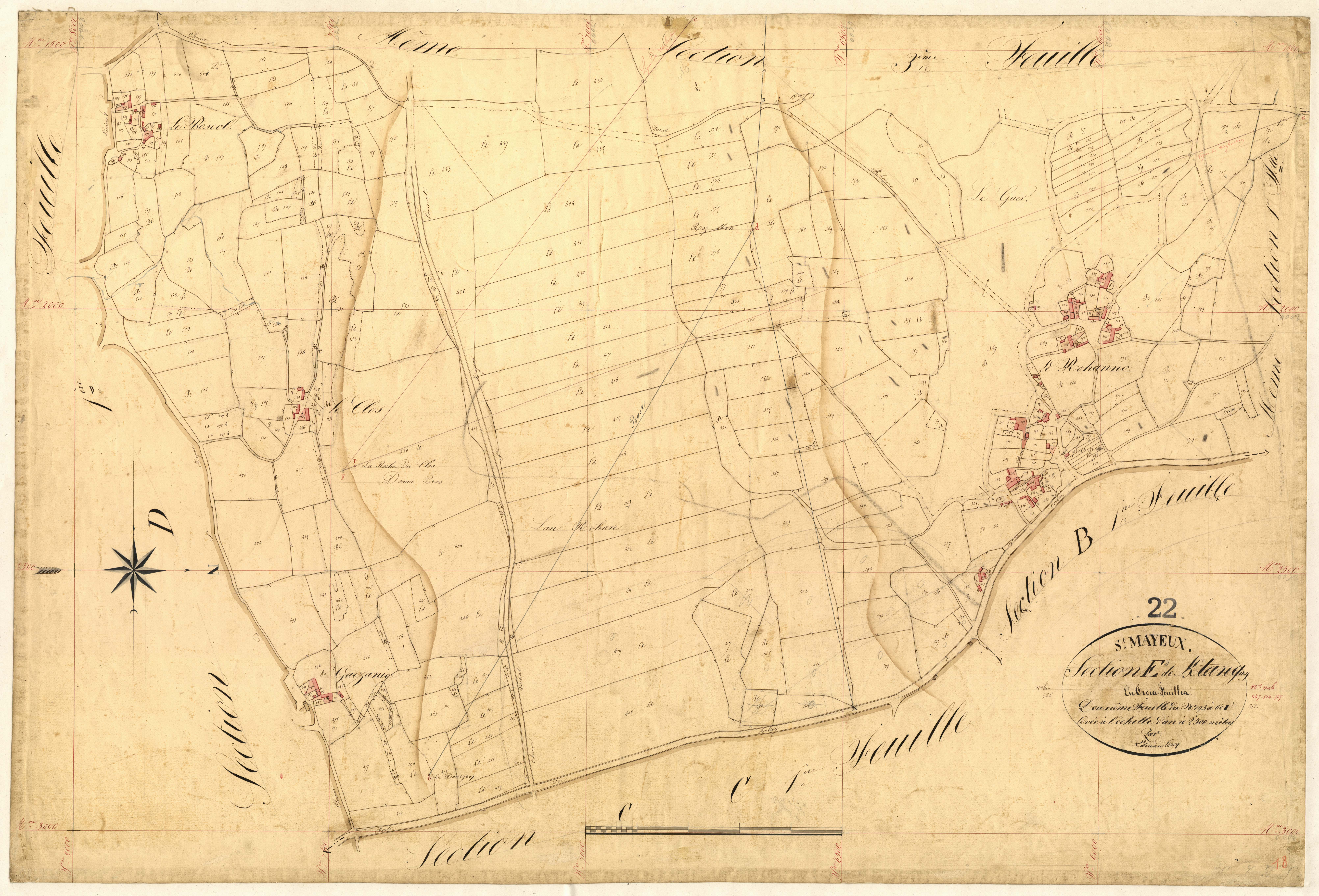 Saint-Mayeux - Section E, 2e feuille