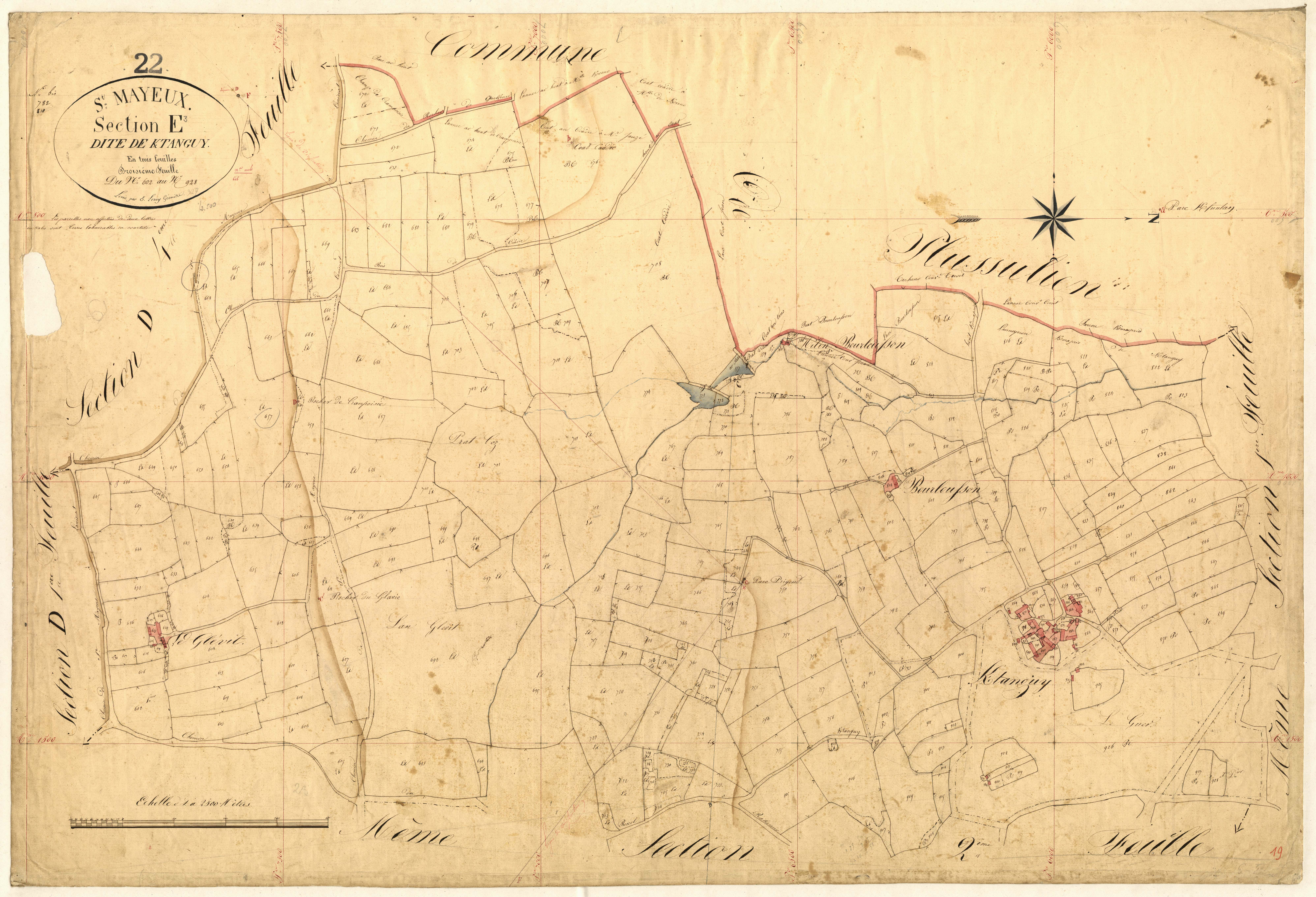 Saint-Mayeux - Section E, 3e feuille