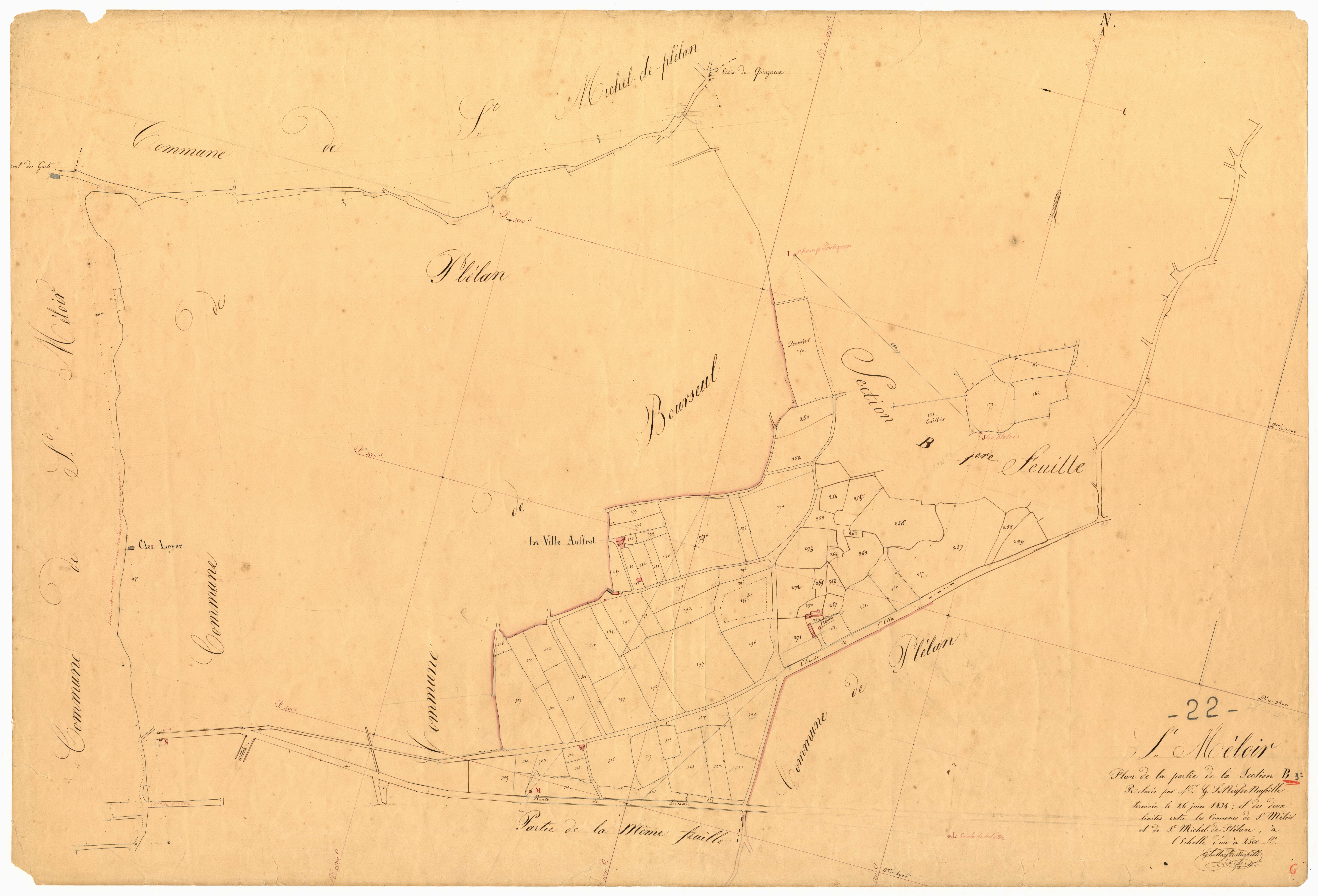 Saint-Méloir-des-Bois - Section B, 3e feuille