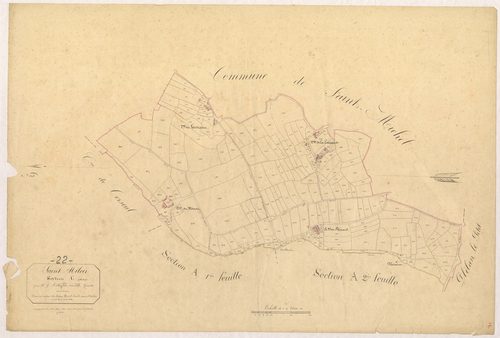 Saint-Méloir-des-Bois - Section C, feuille unique