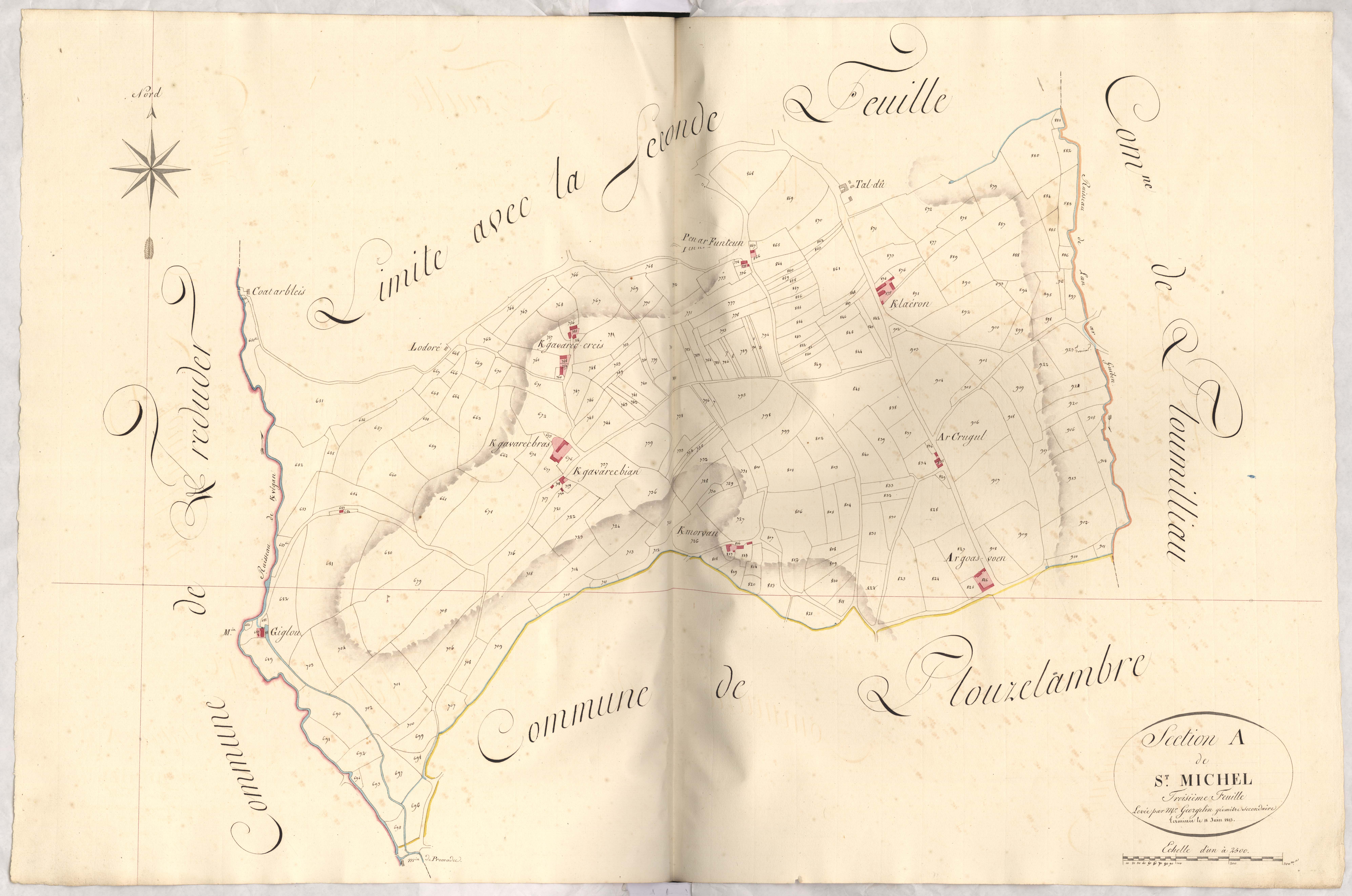Saint-Michel-en-Grève - Section A, 3e feuille