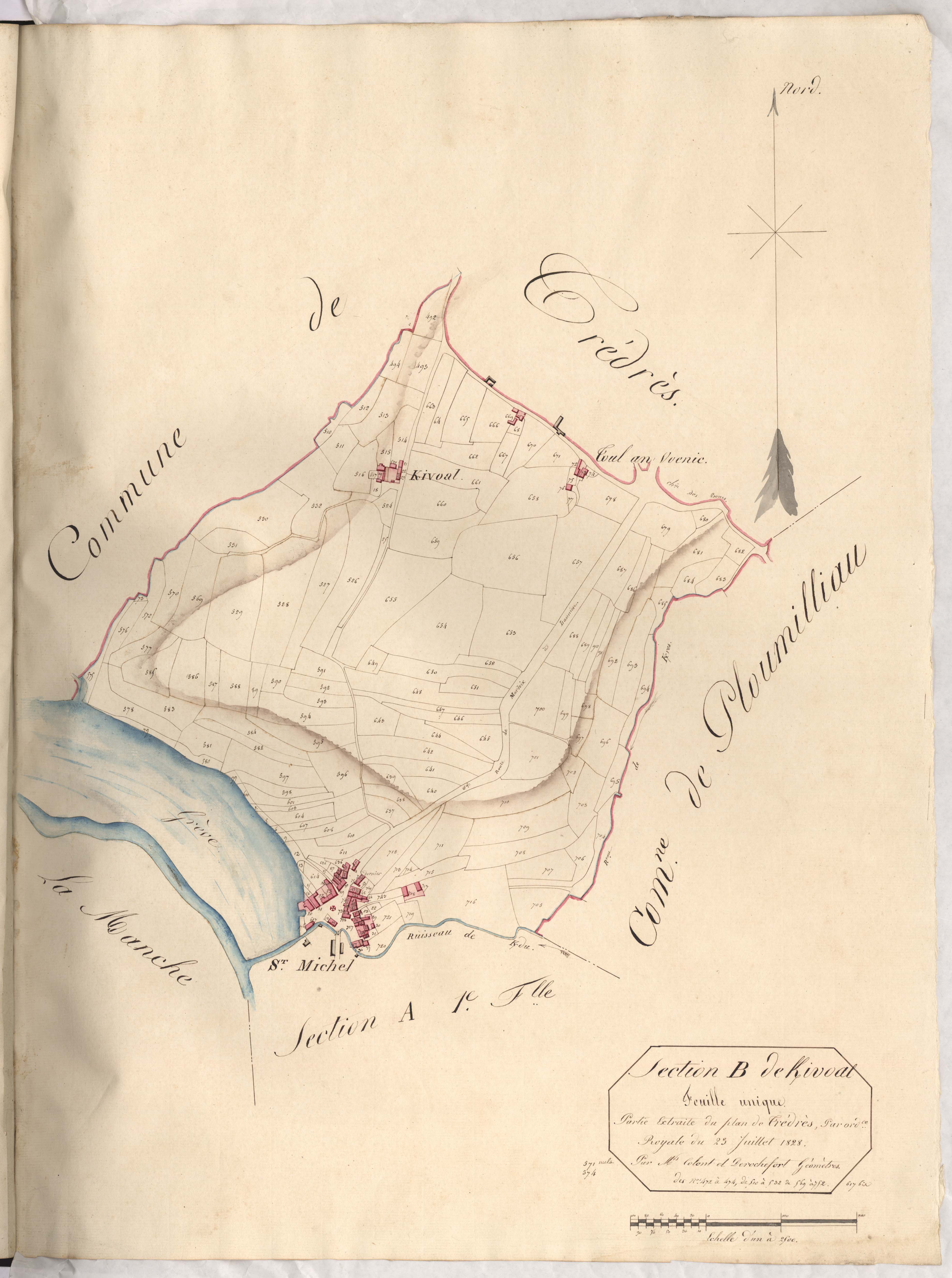 Saint-Michel-en-Grève - Section B, feuille unique