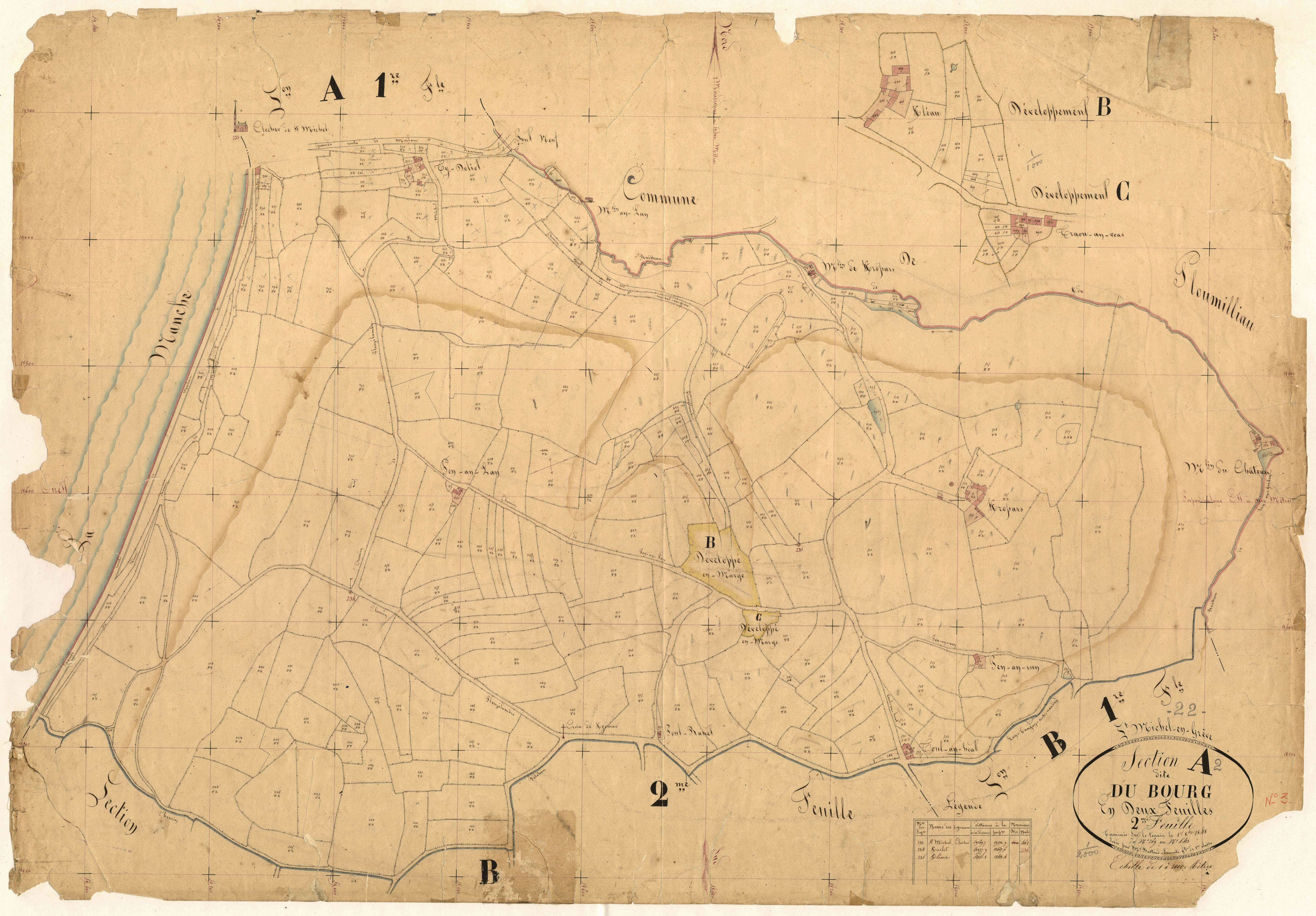 Saint-Michel-en-Grève - Section A, 2e feuille