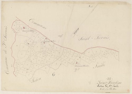 Saint-Nicodème - Section G, 1re feuille