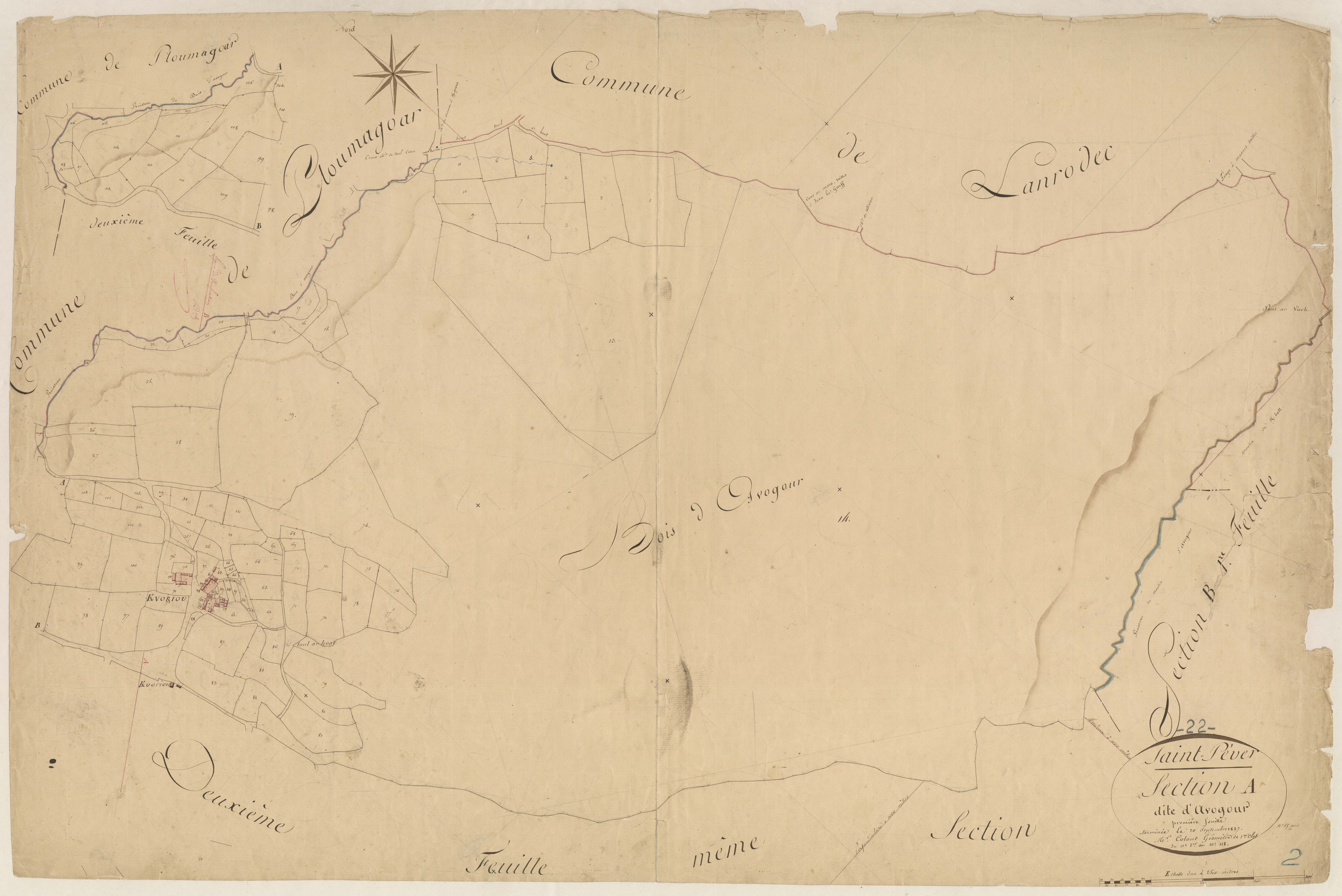 Saint-Péver - Section A, 1re feuille
