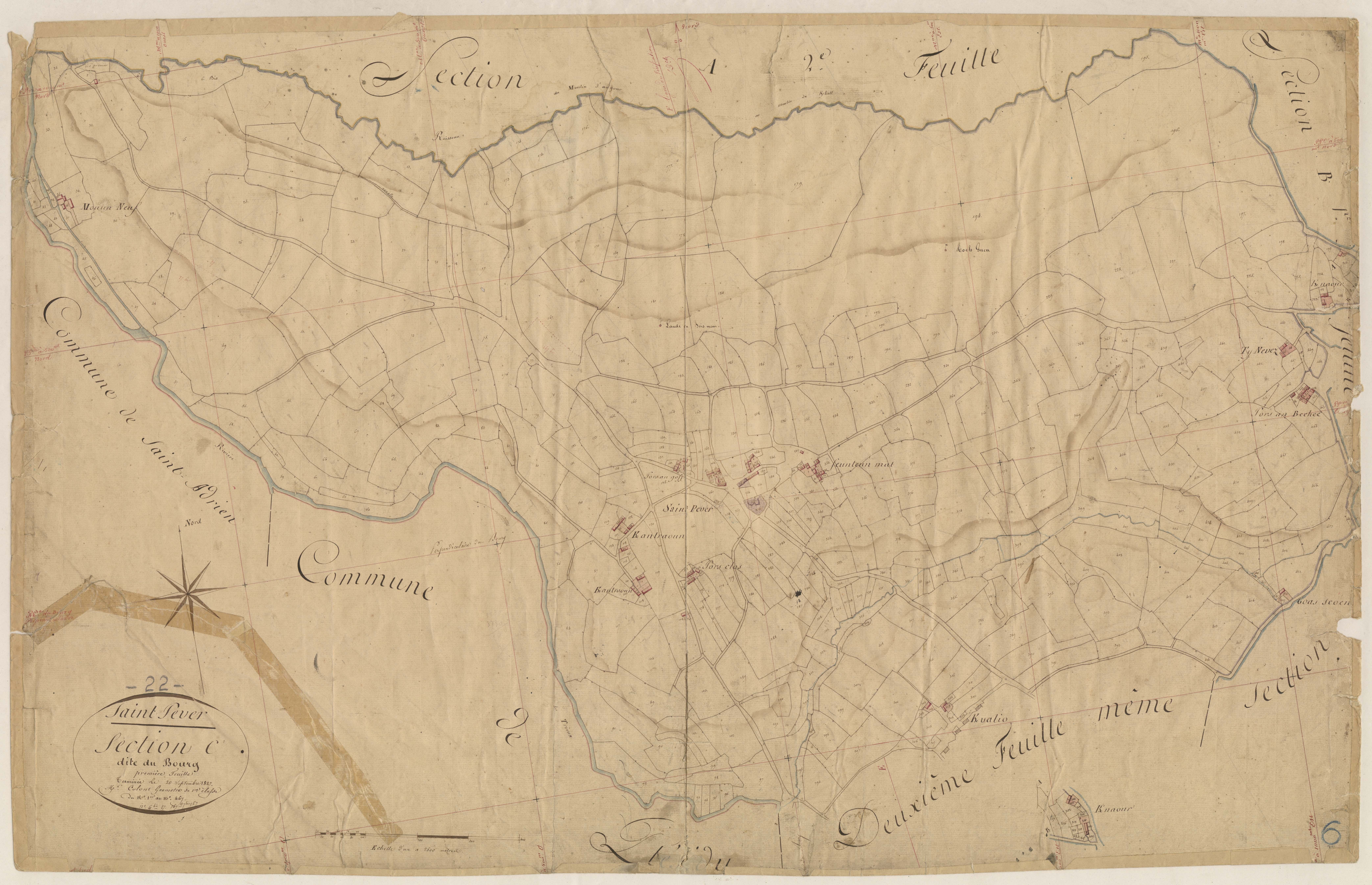 Saint-Péver - Section C, 1re feuille