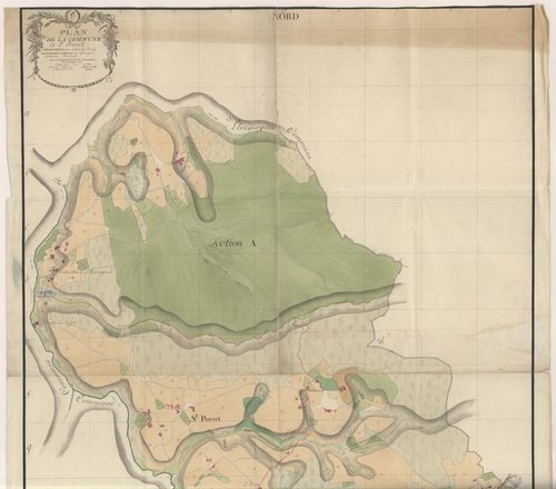 Saint-Péver - Plan par masse de culture, partie Nord
