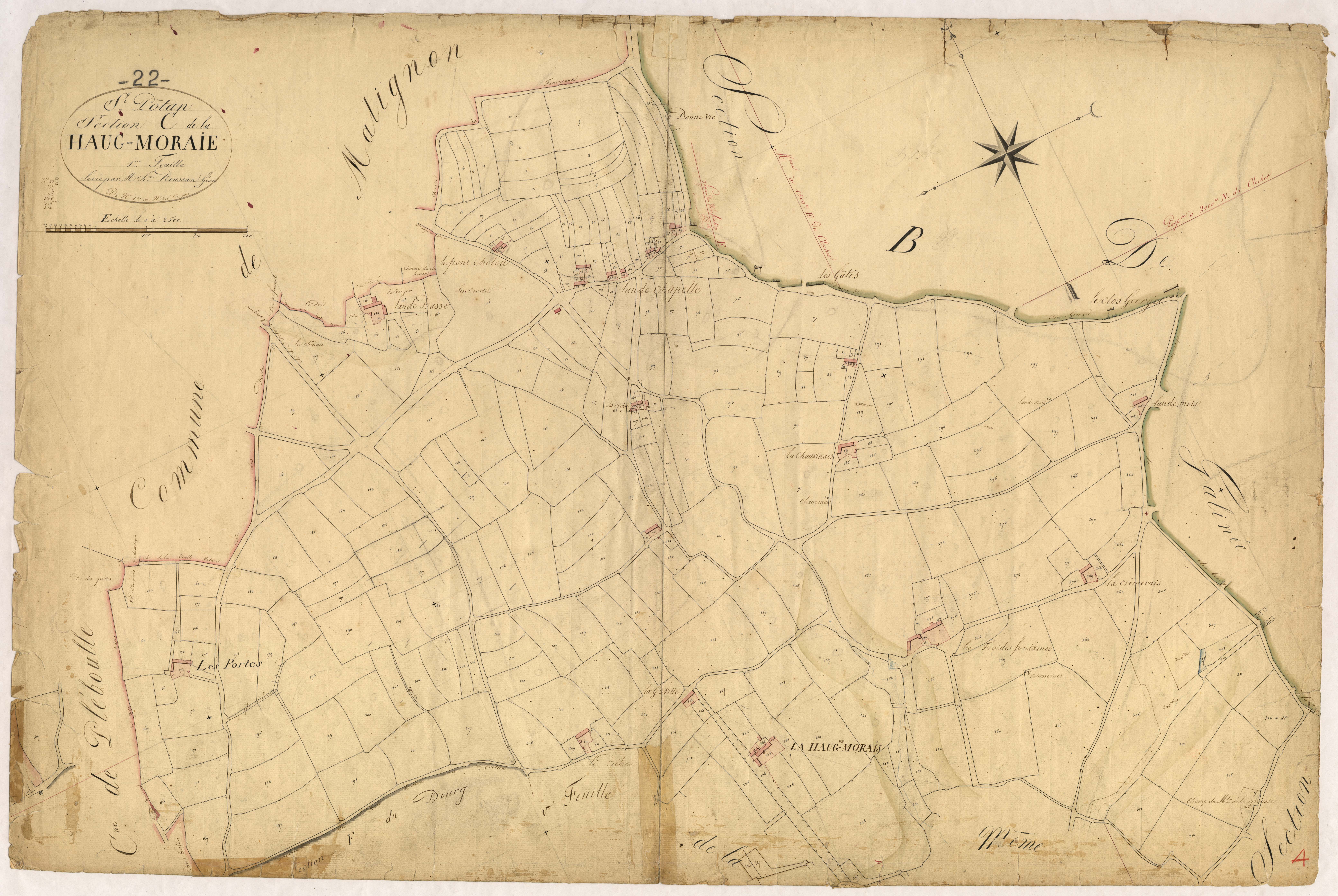 Saint-Pôtan - Section C, 1re feuille
